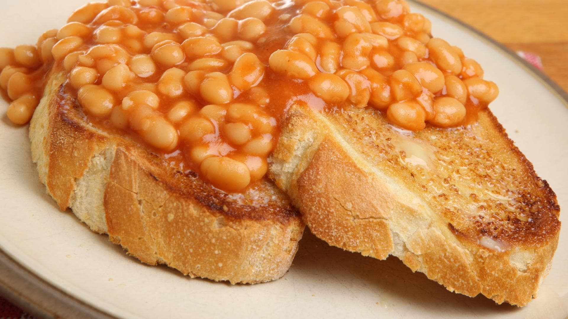 Baked Beans auf Brot Baked Beans auf Brot