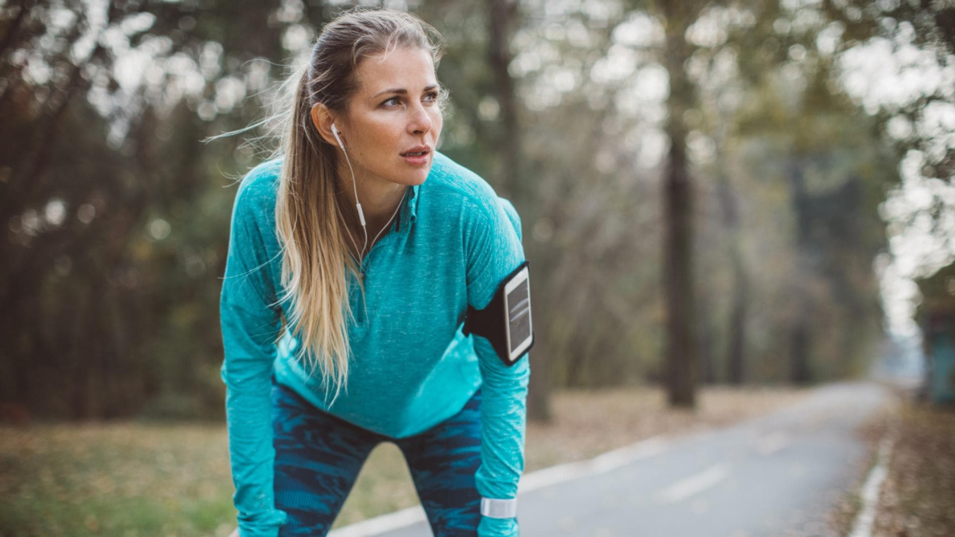 Frau joggt Frau joggt