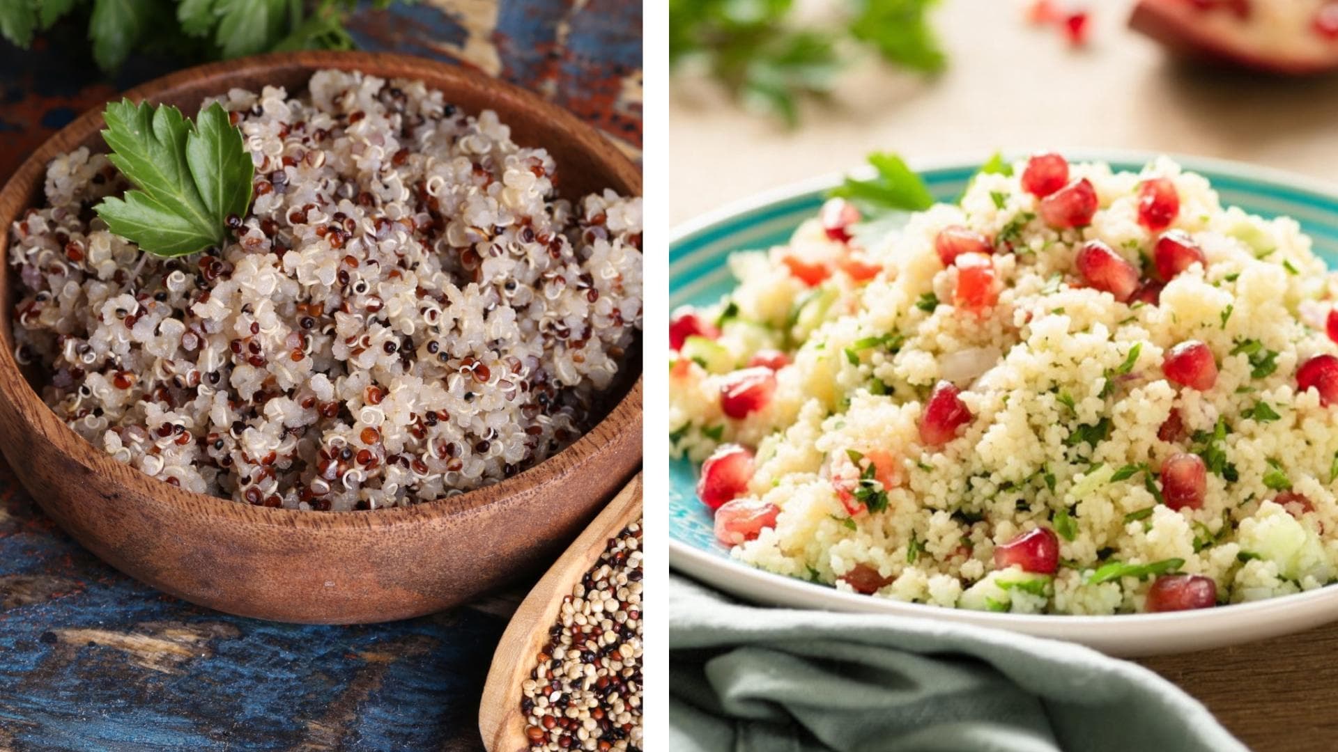 Quinoa oder Couscous Quinoa oder Couscous