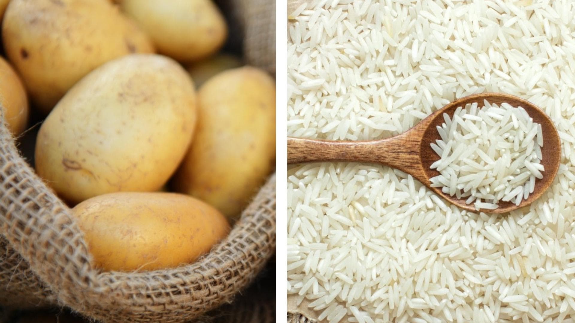 Kartoffeln und Reis im Vergleich Kartoffeln und Reis im Vergleich