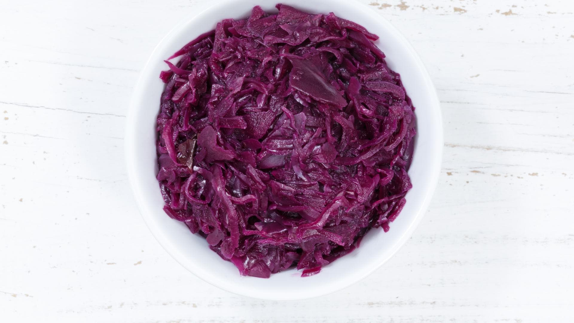 Rotkohl in einer Schale Rotkohl in einer Schale