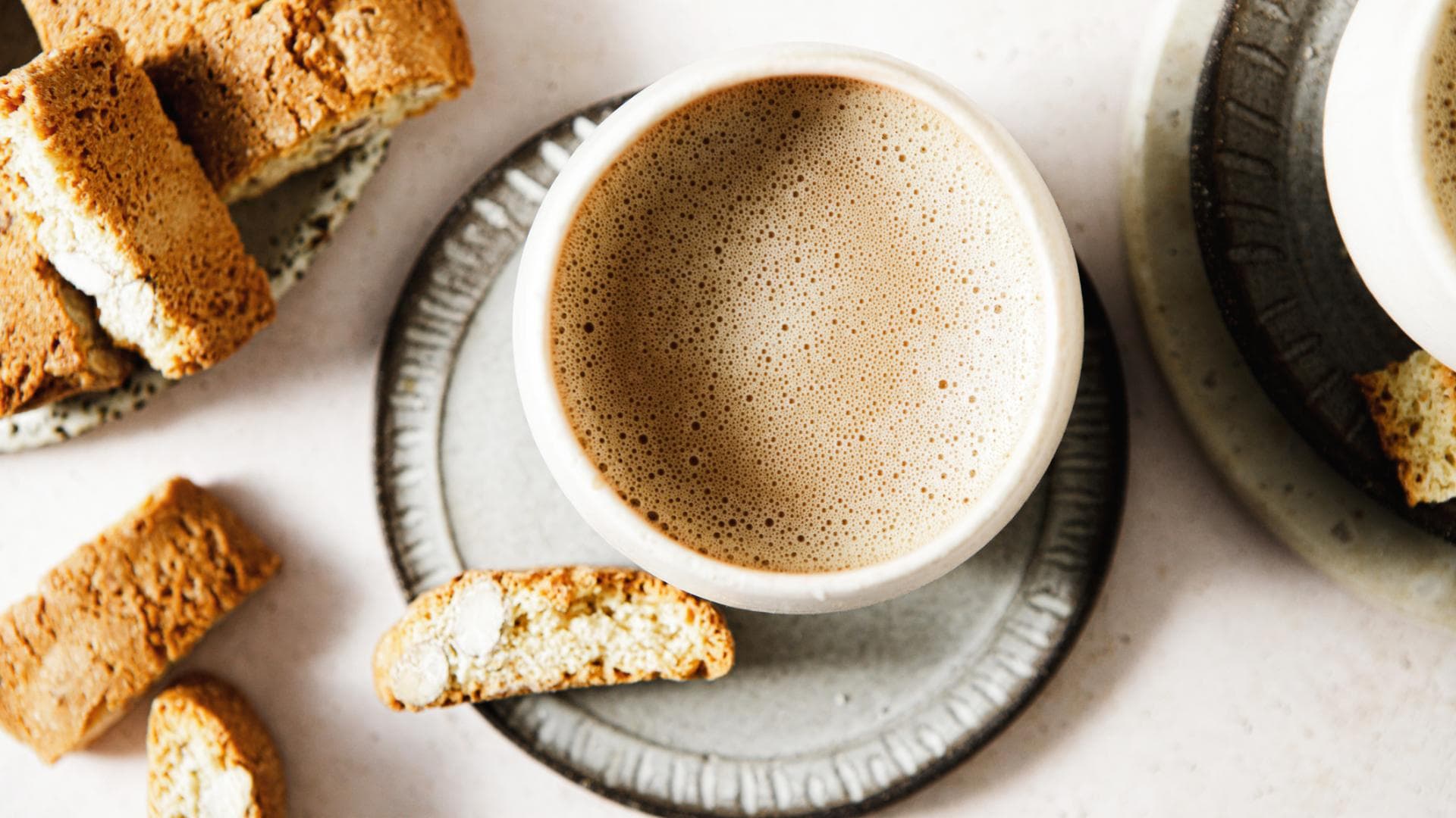 Tasse Kafffe mit Cantuccini Tasse Kafffe mit Cantuccini