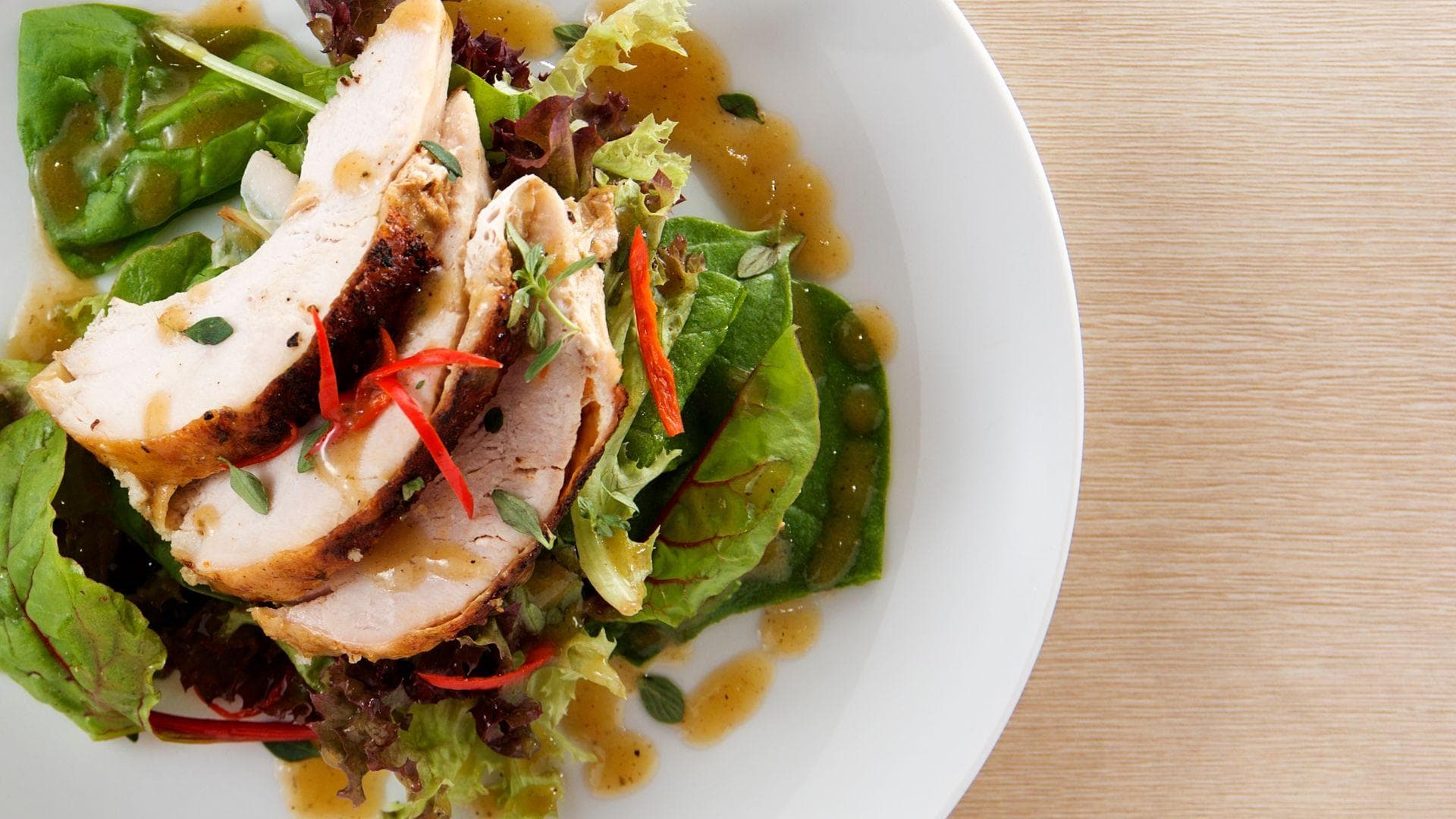 Salat mit Putenbrust 