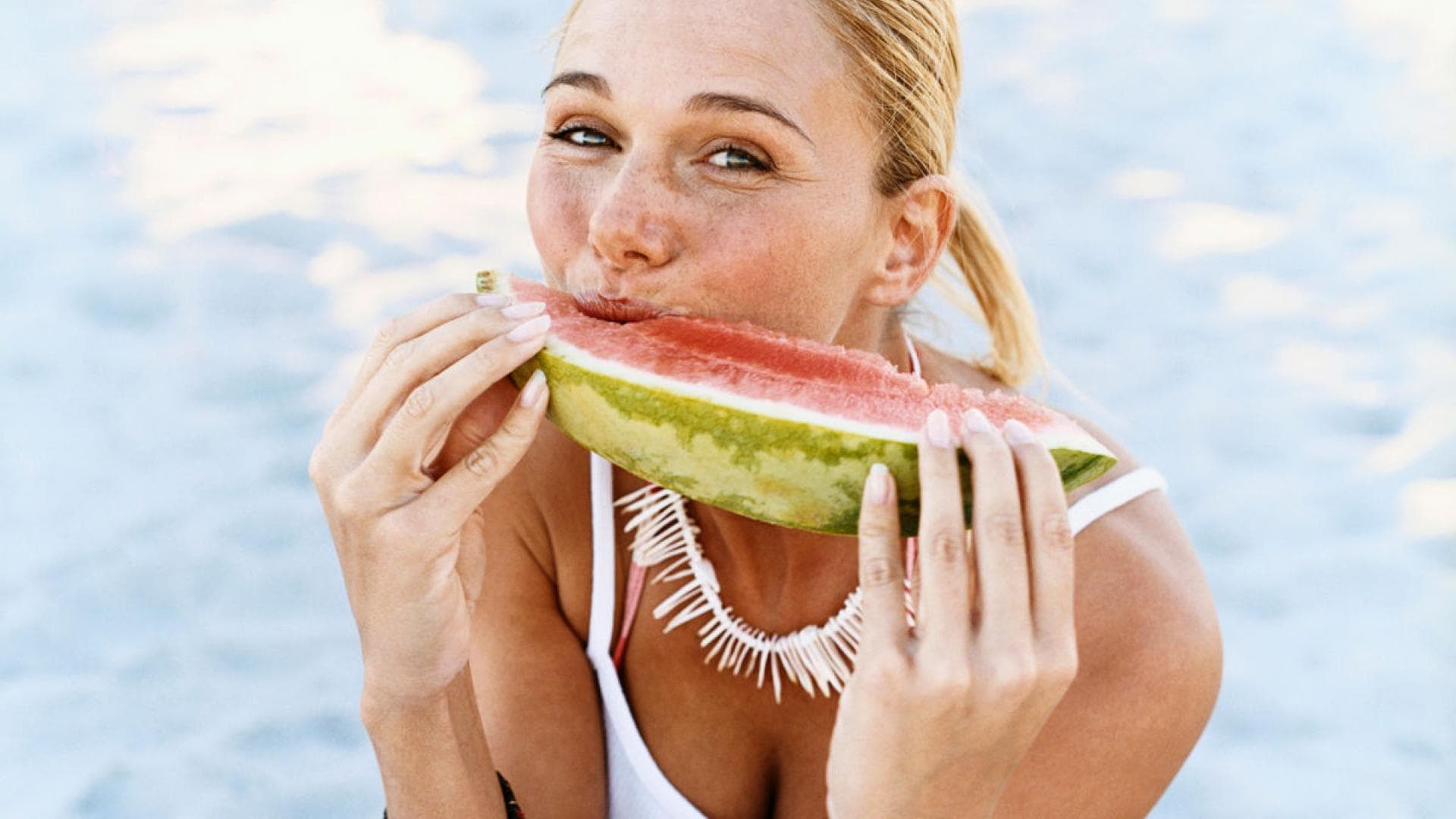 Frau Wassermelone Obst Frau Wassermelone Obst