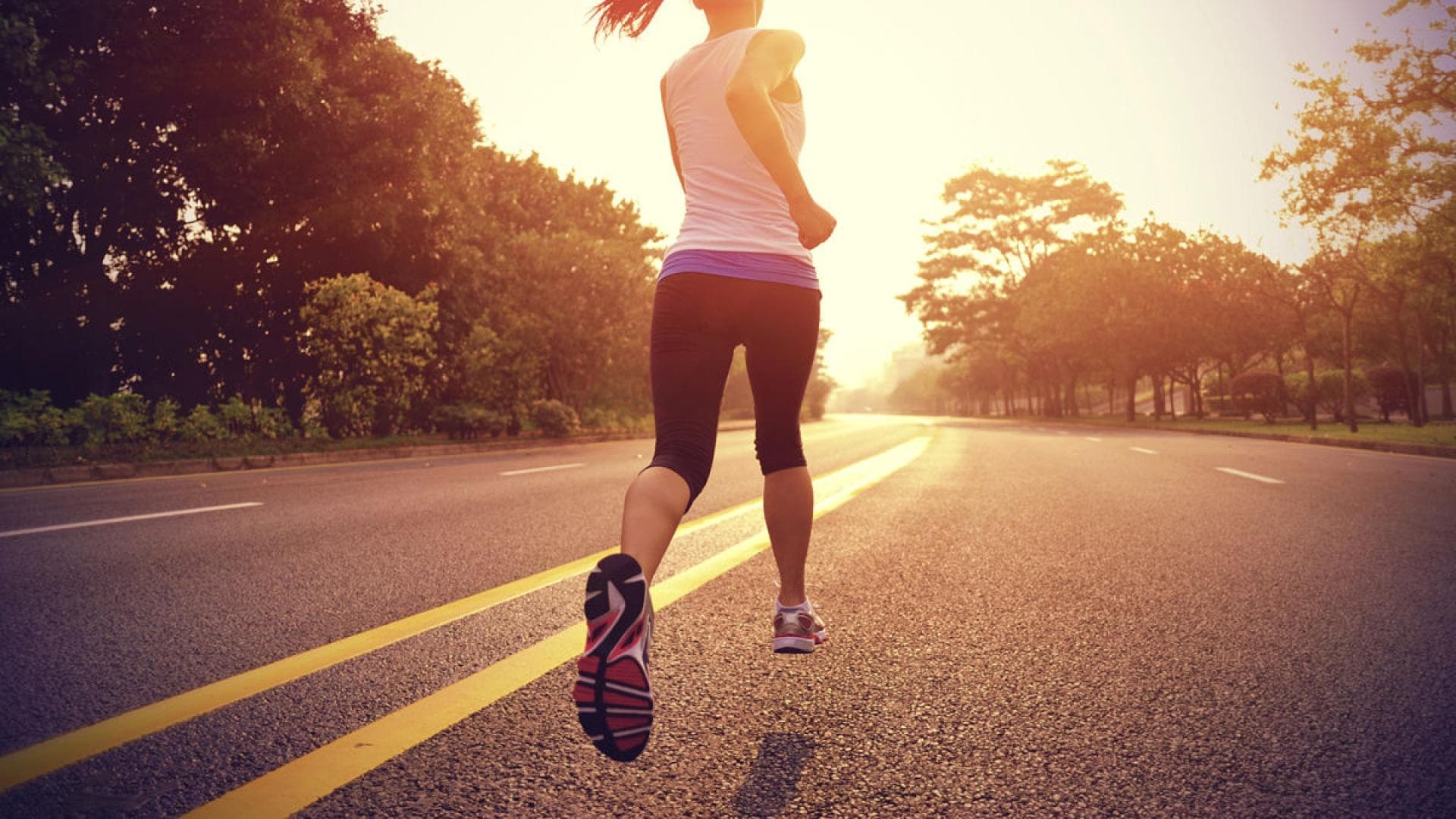 Frau joggt Frau joggt