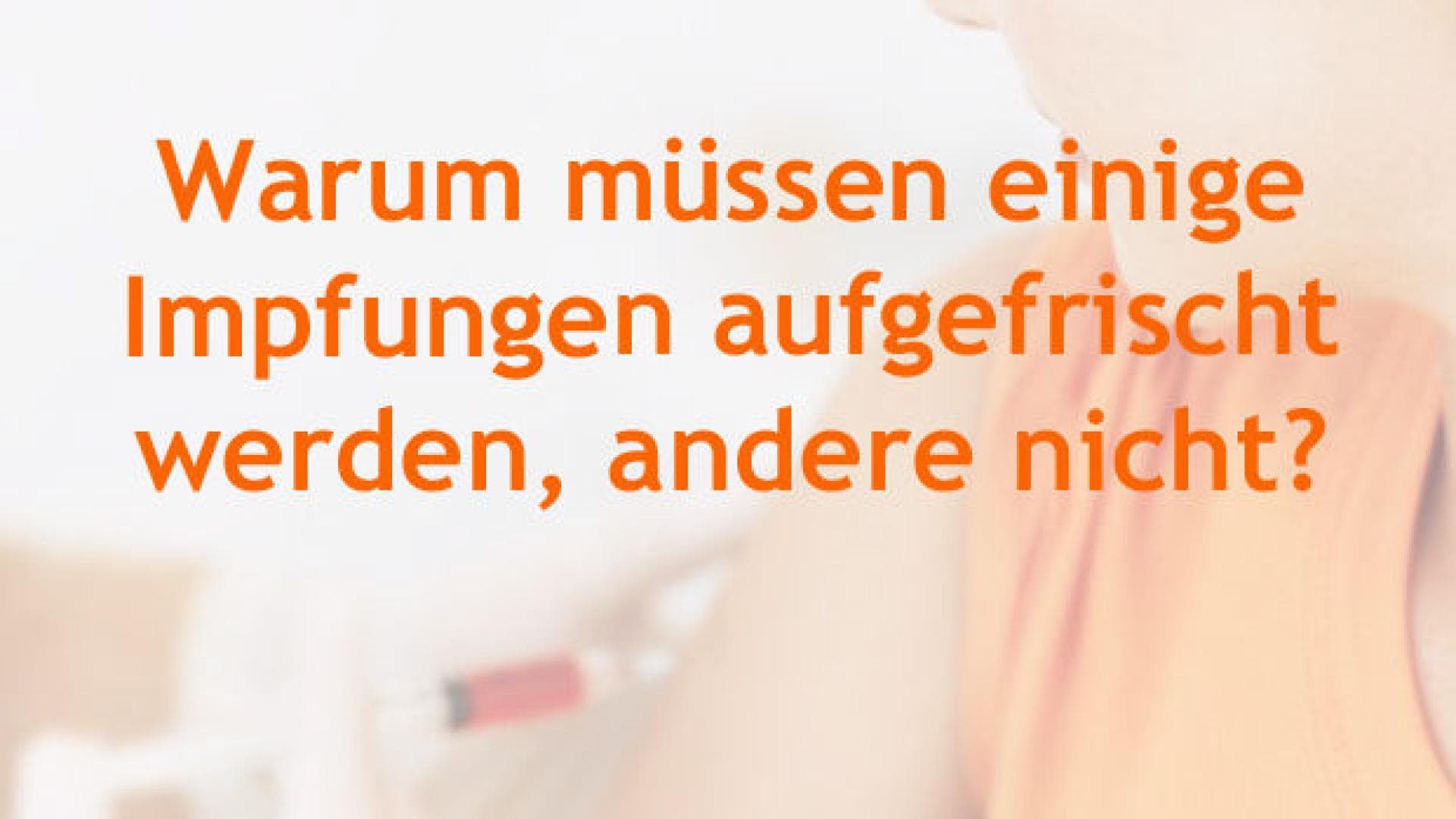 Impfschutz für Erwachsene Impfschutz Erwachsene