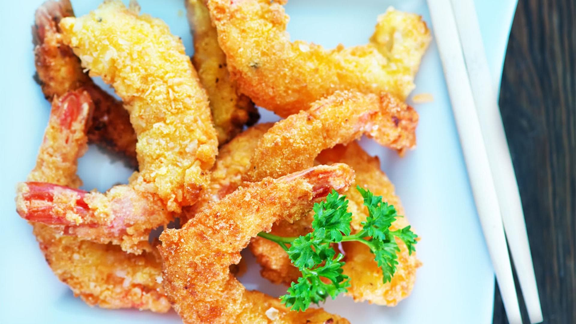 Low Carb gebackene Kokos-Garnelen