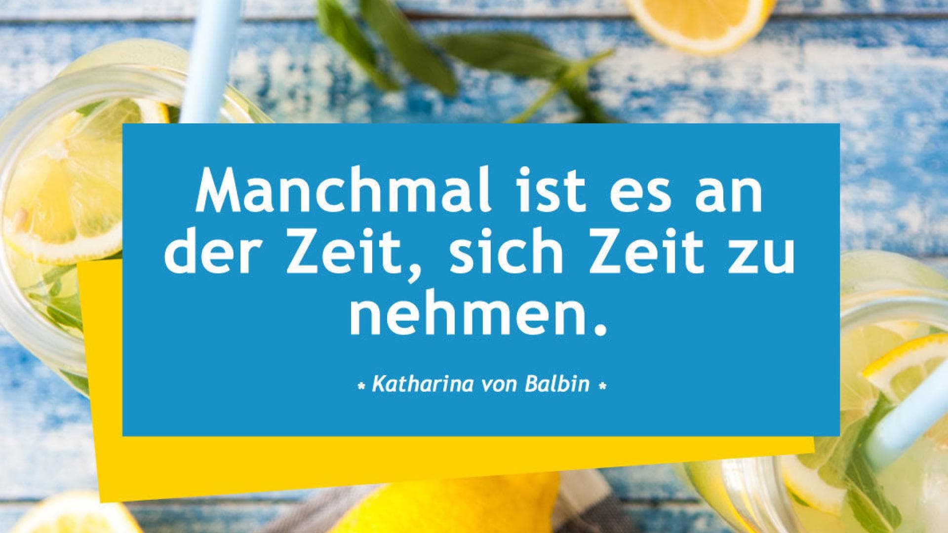 Vital-Spruch-des-Tages_Zeit Manchmal ist es an der Zeit, sich Zeit zu nehmen.