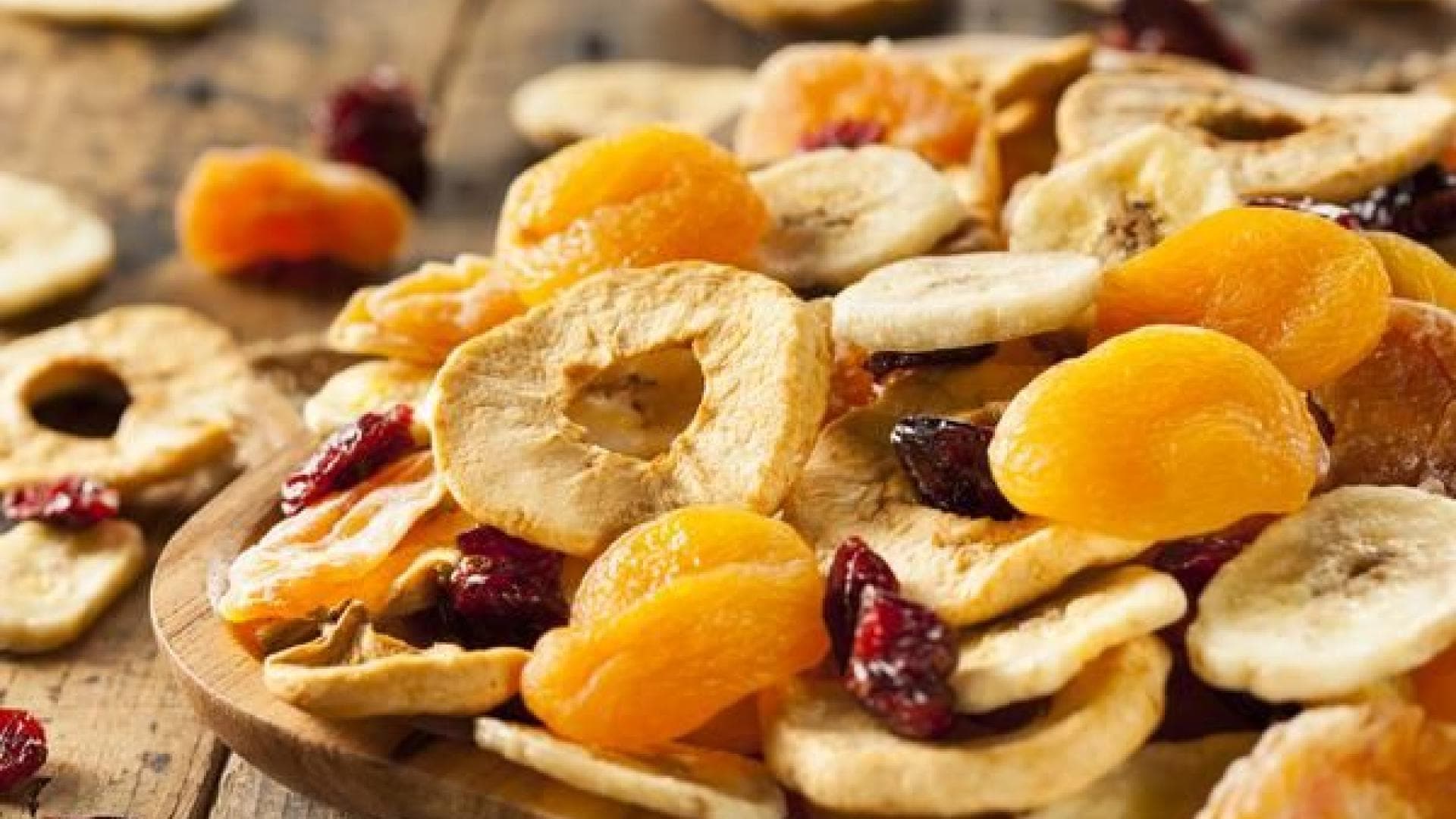 Getrocknete-Apfel-Chips Sättigung durch getrocknete Früchte.