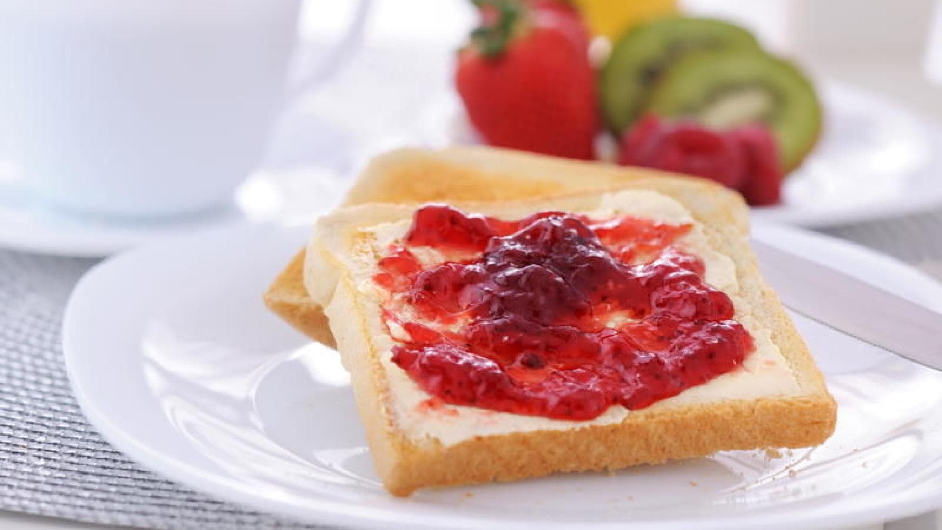 Toast Toast mit Marmelade
