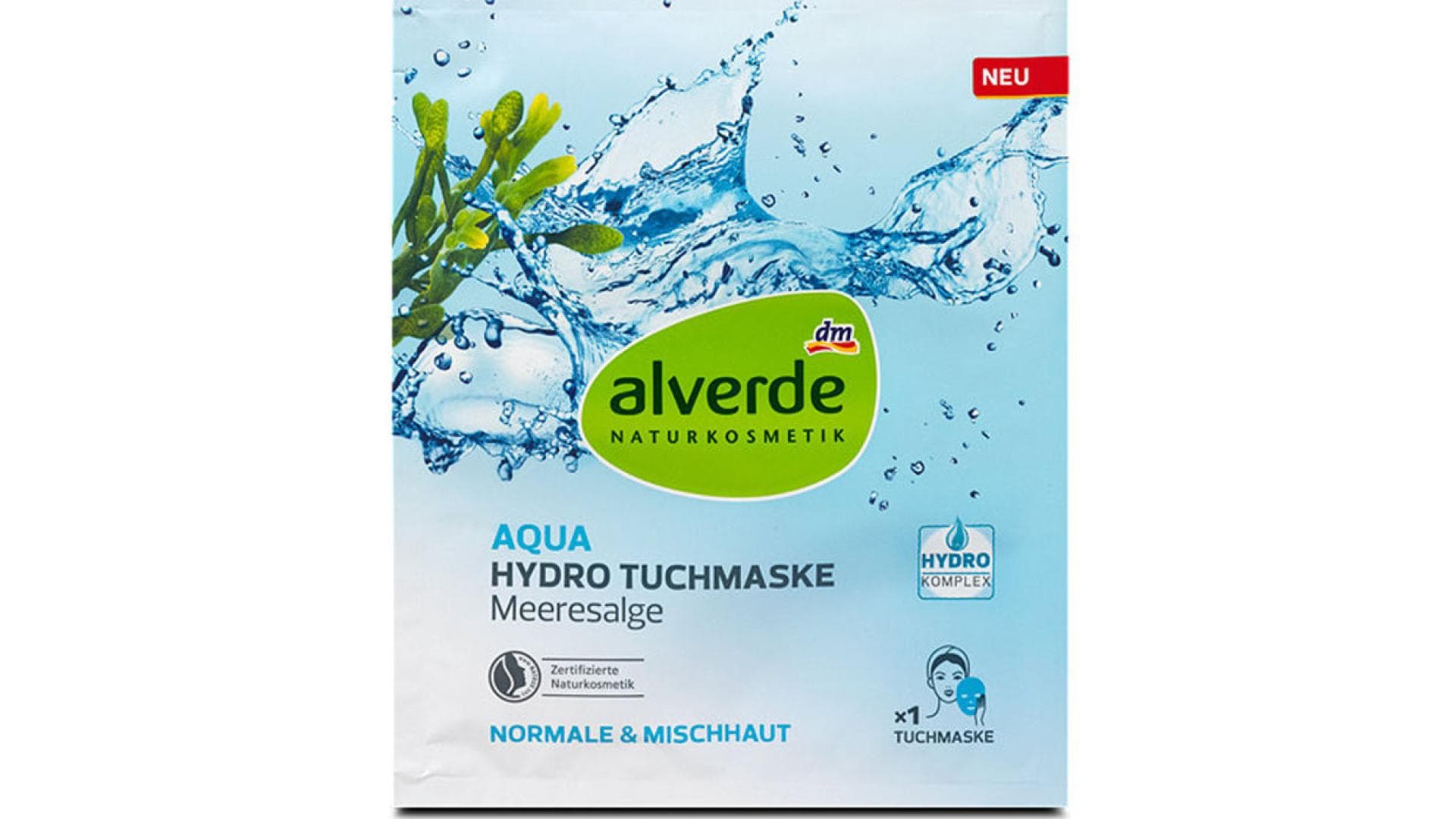 alverde_Maske DM Alverde Hydro Tuchmaske