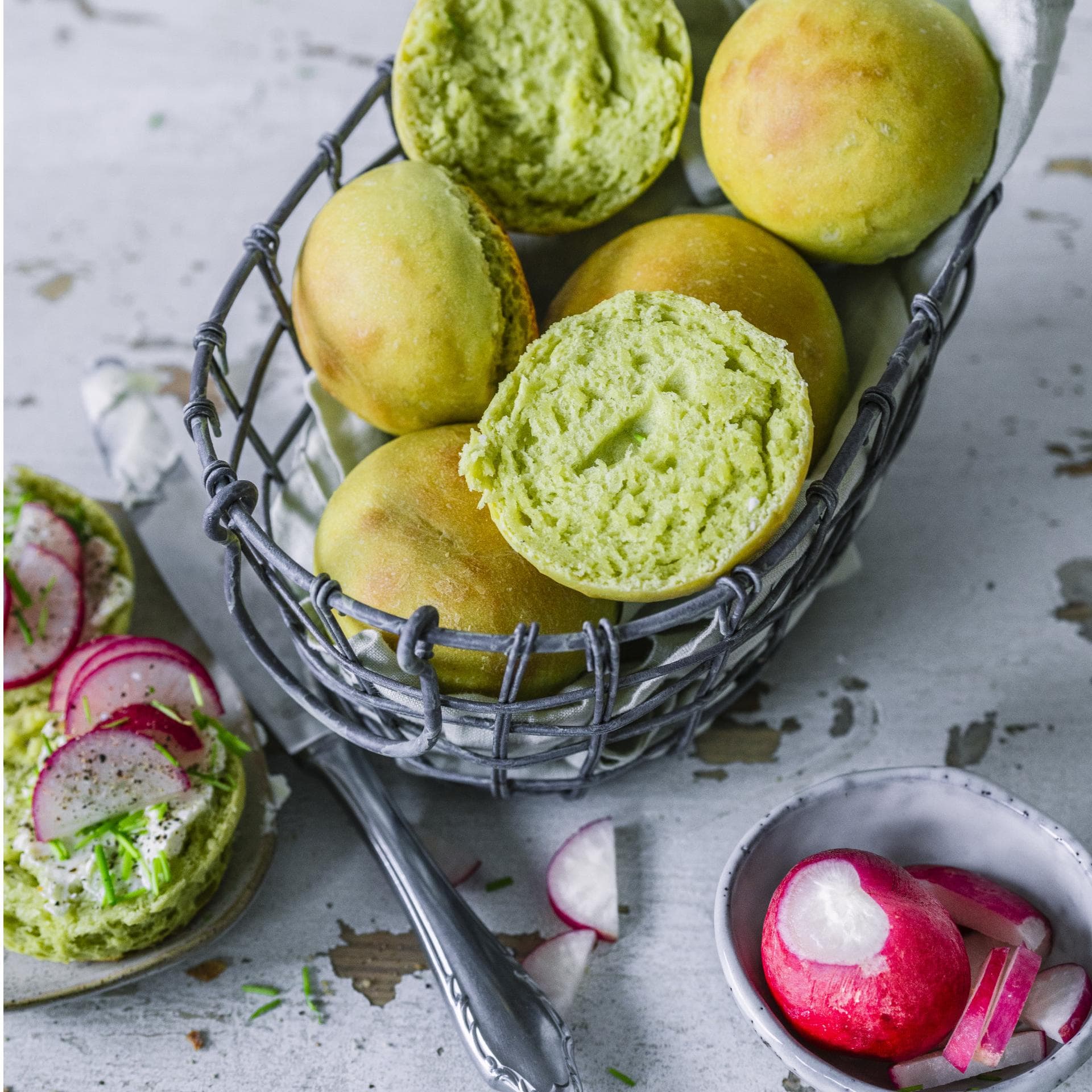 Avocado-Brötchen