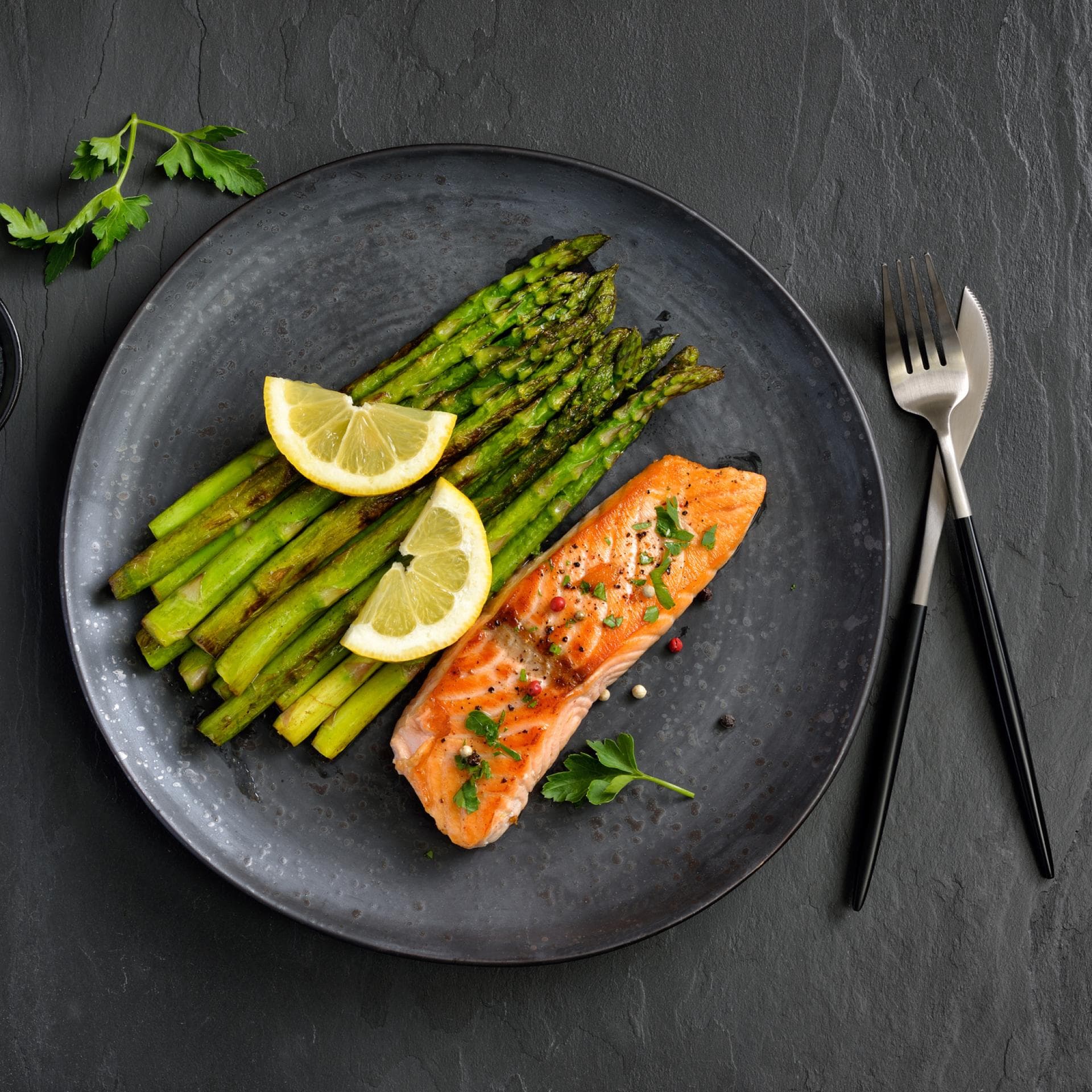 Spargel mit Lachs