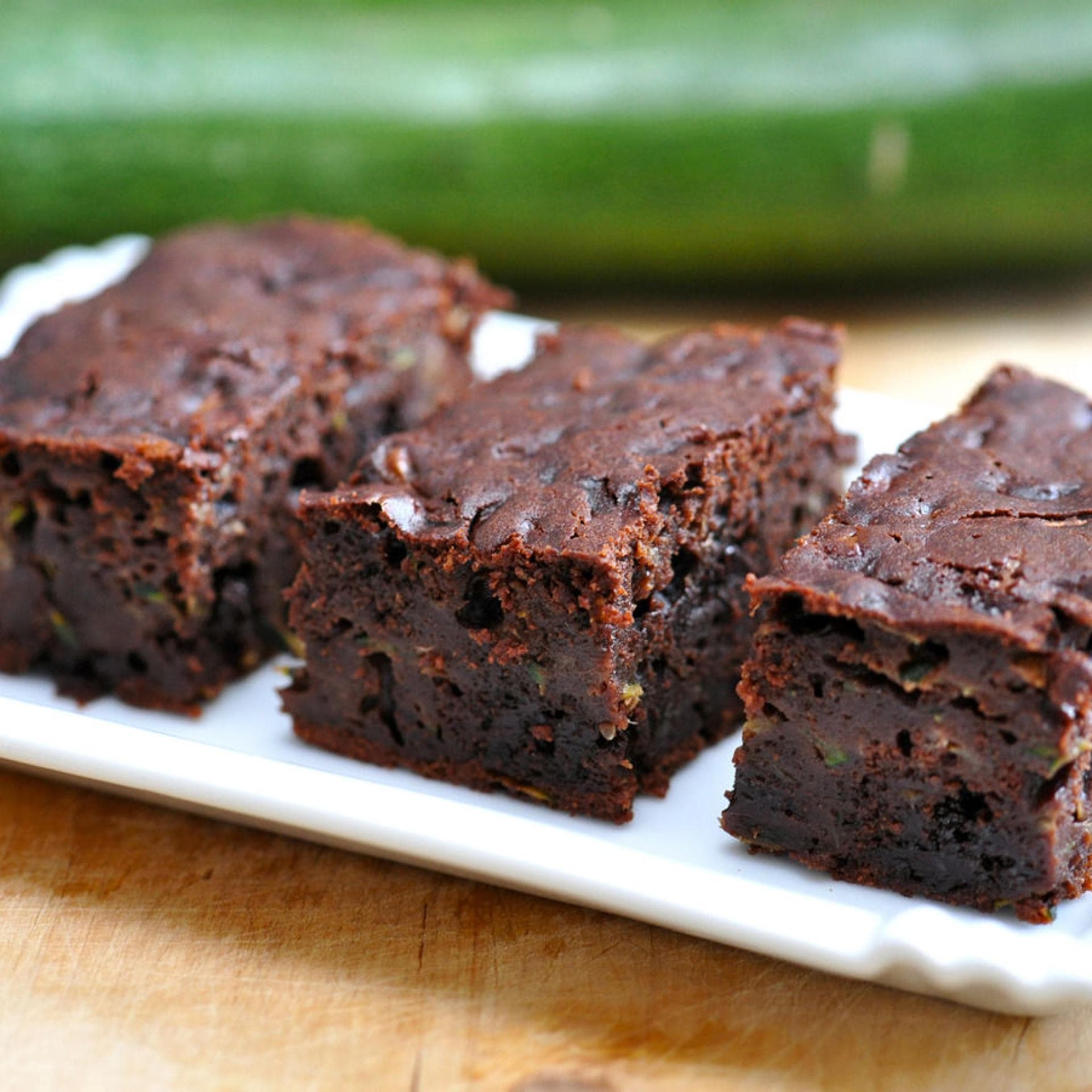 schokobrownies, glutenfrei, mit Zucchini schokobrownies