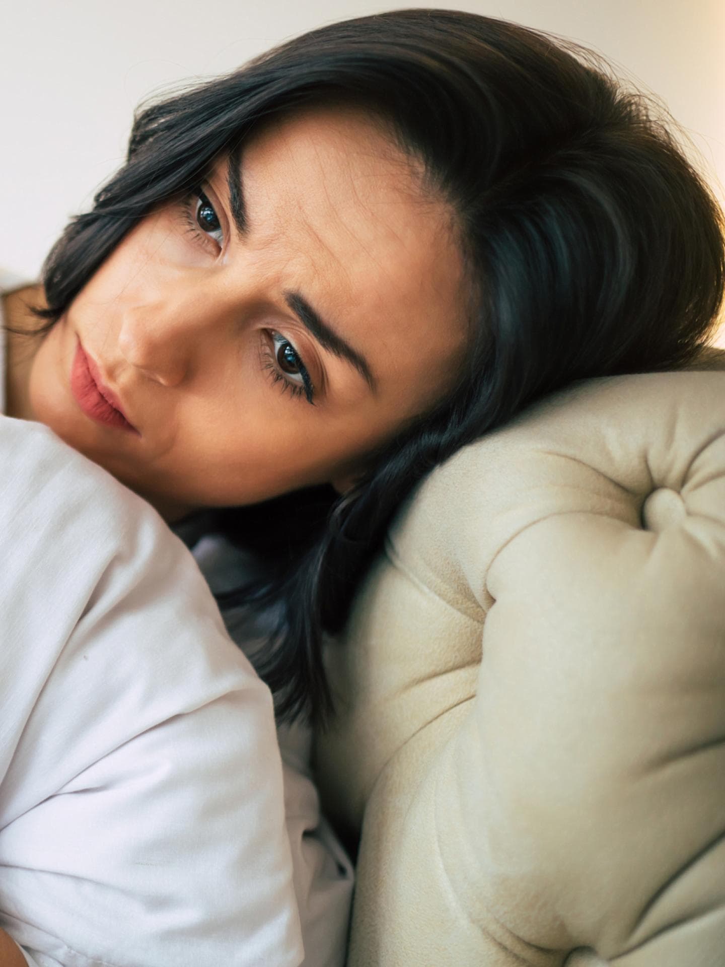 Depressive Frau