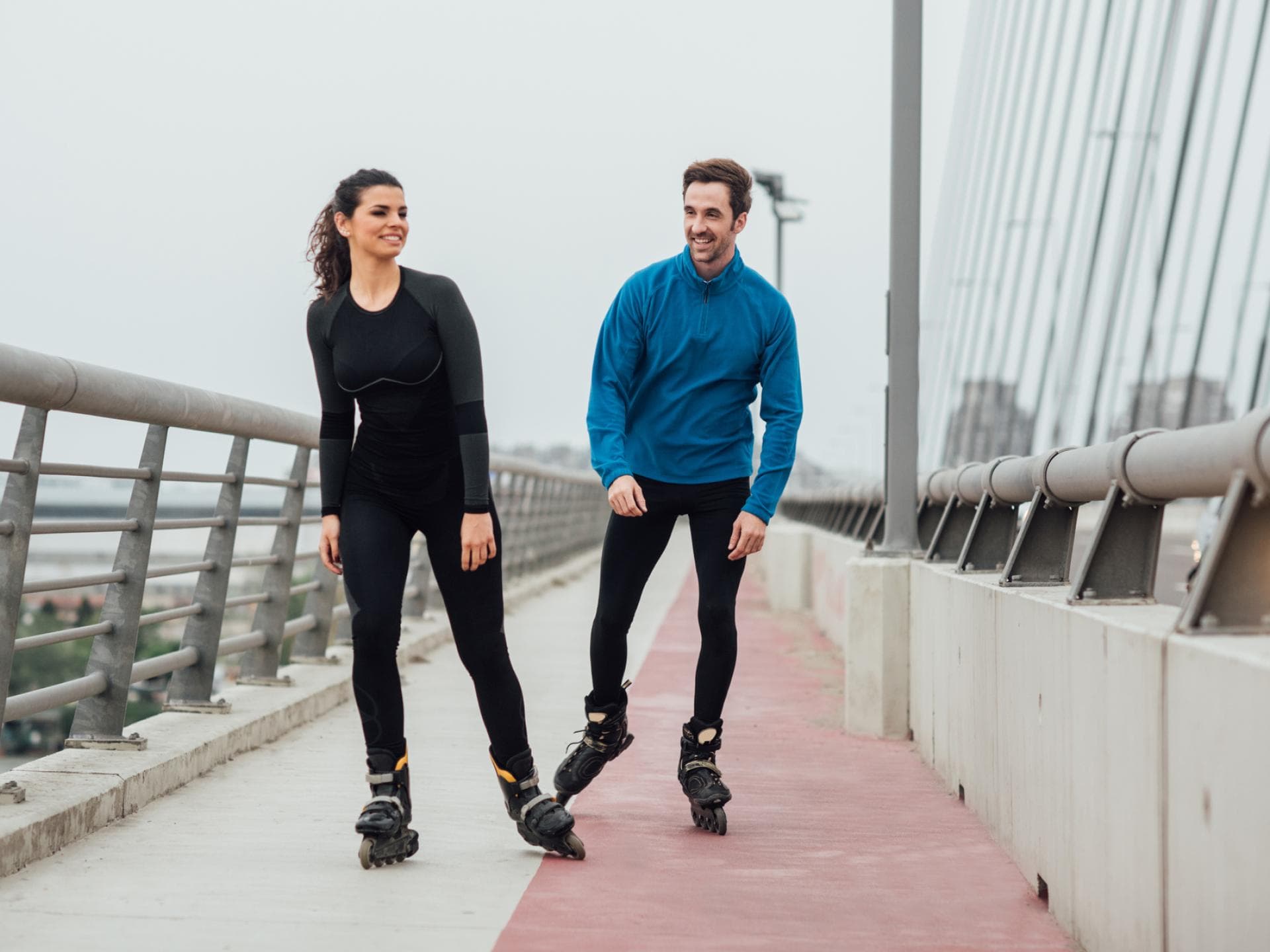 Inline Skating Paar