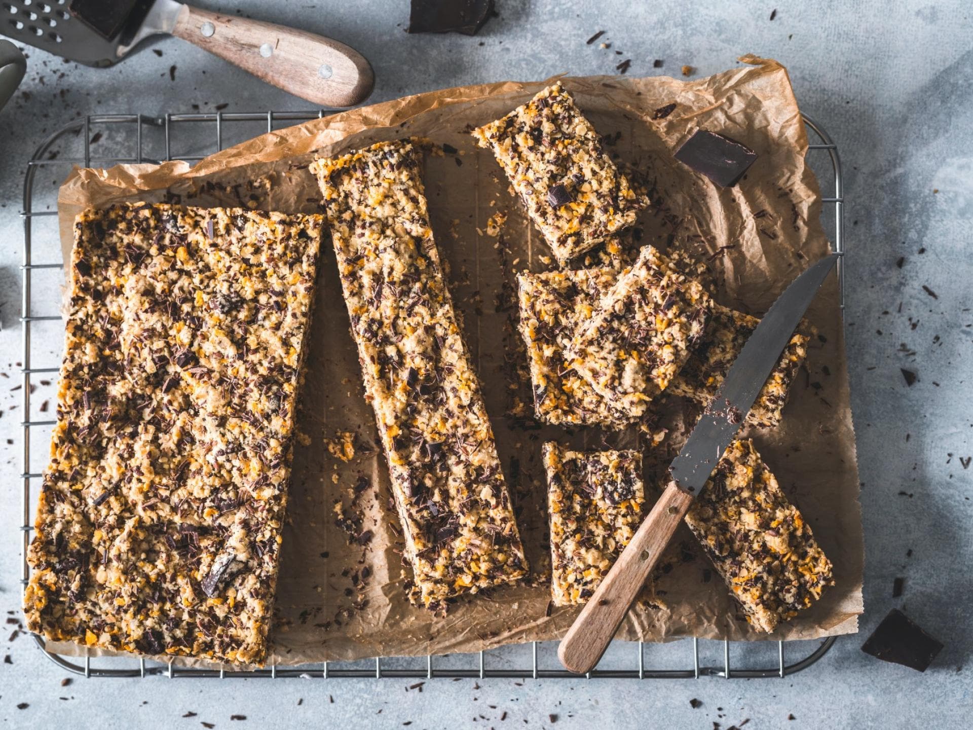 Vegane Schoko-Knusper-Bars