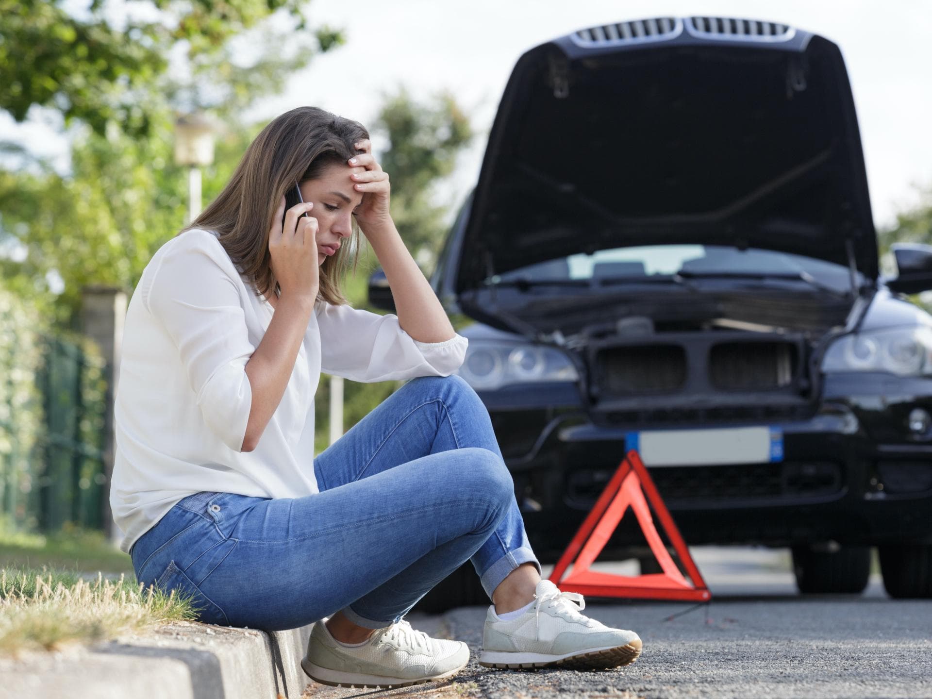 Frau hatte Verkehrsunfall