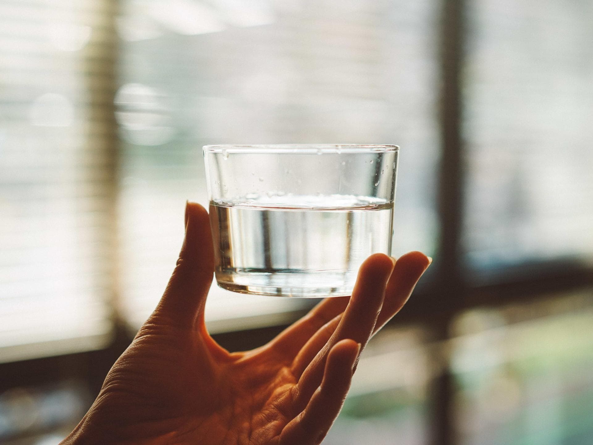 Glas mit Wasser