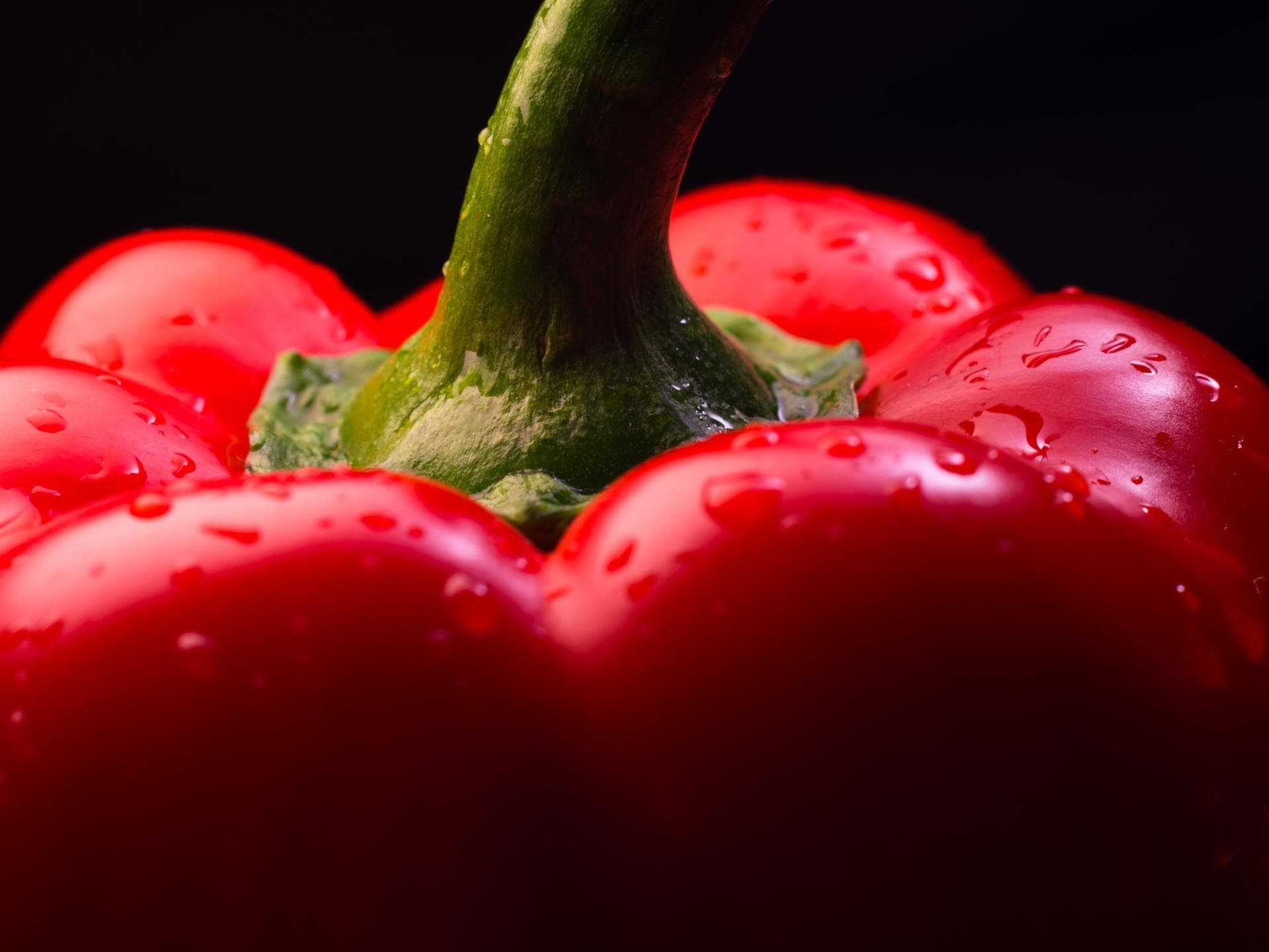 Nahaufnahme rote Paprika