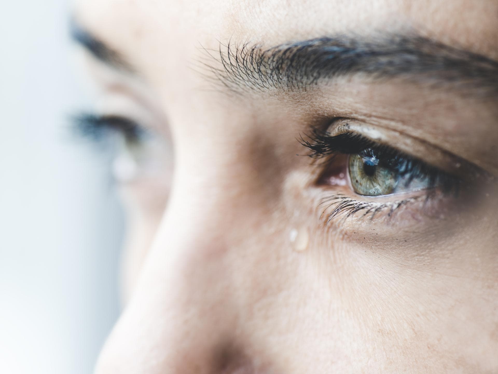 tränendes Auge 
