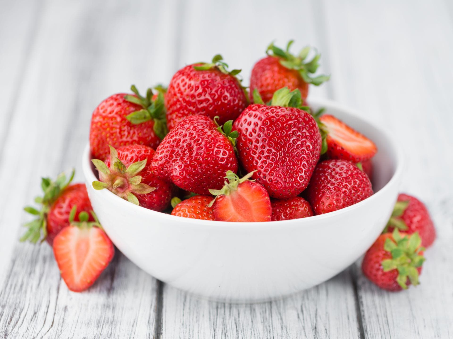 Erdbeeren in einer Schüssel