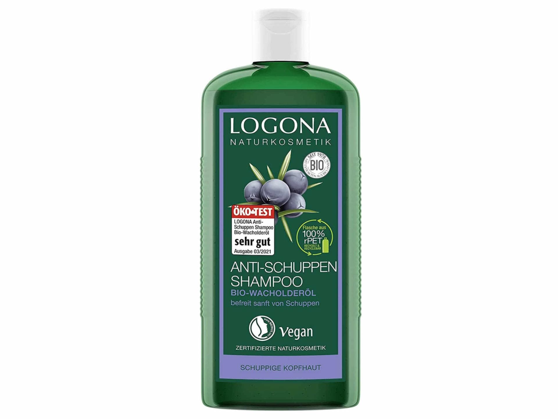 LOGONA Naturkosmetik Anti-Schuppen Shampoo Bio-Wacholderöl