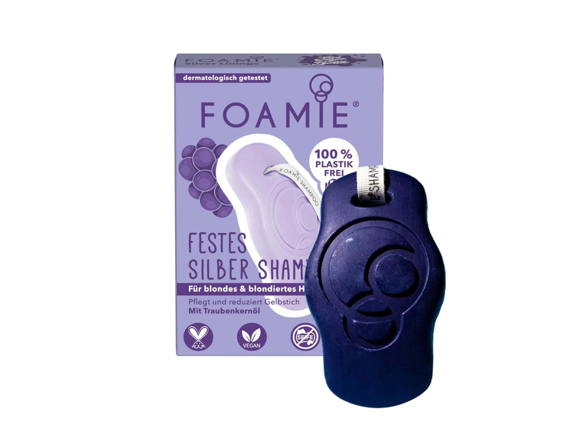 Festes Silbershampoo von Foamie