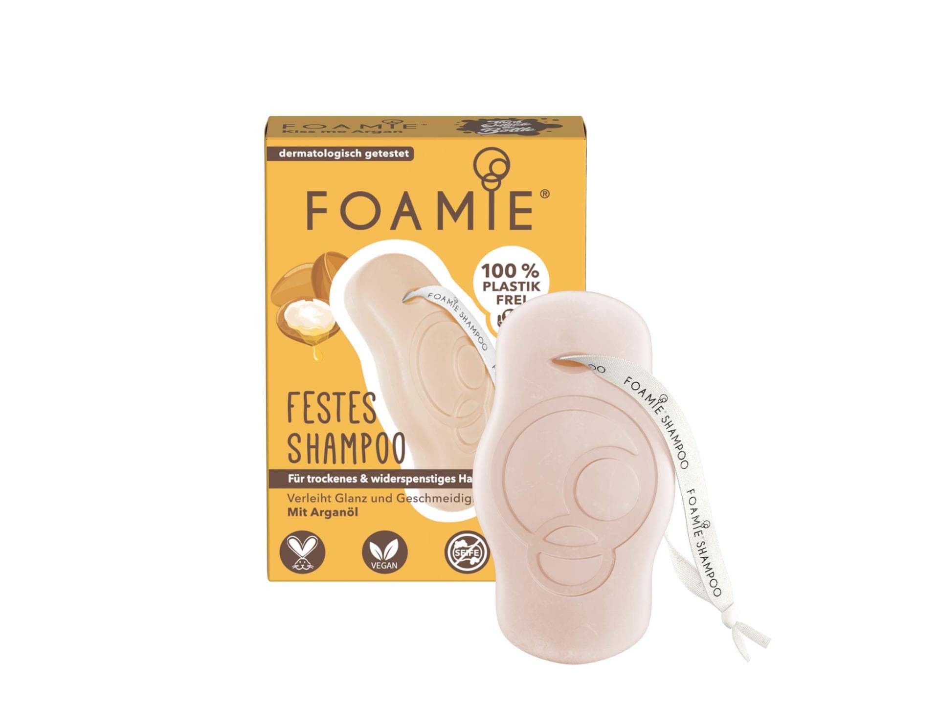 Festes Shampoo trockene Haare von Foamie