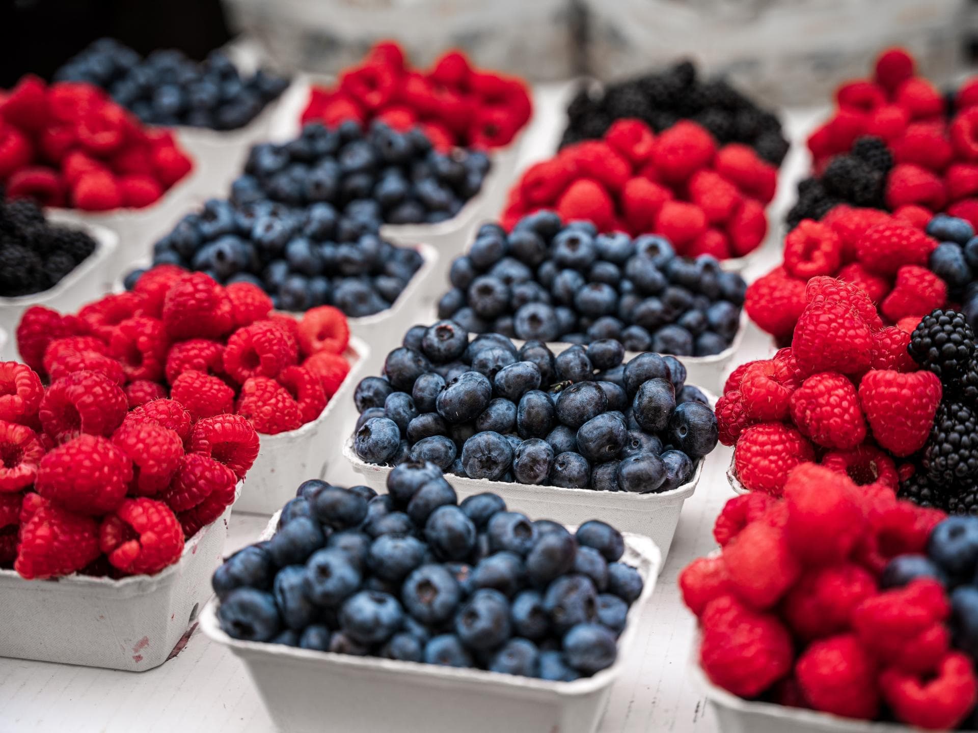 Beeren in Körben