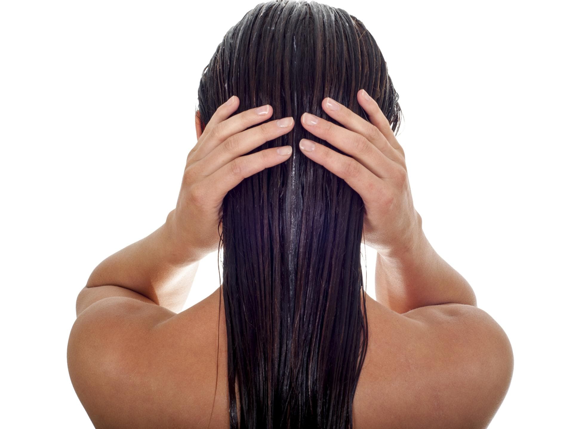 Nasse Haare mit Conditioner