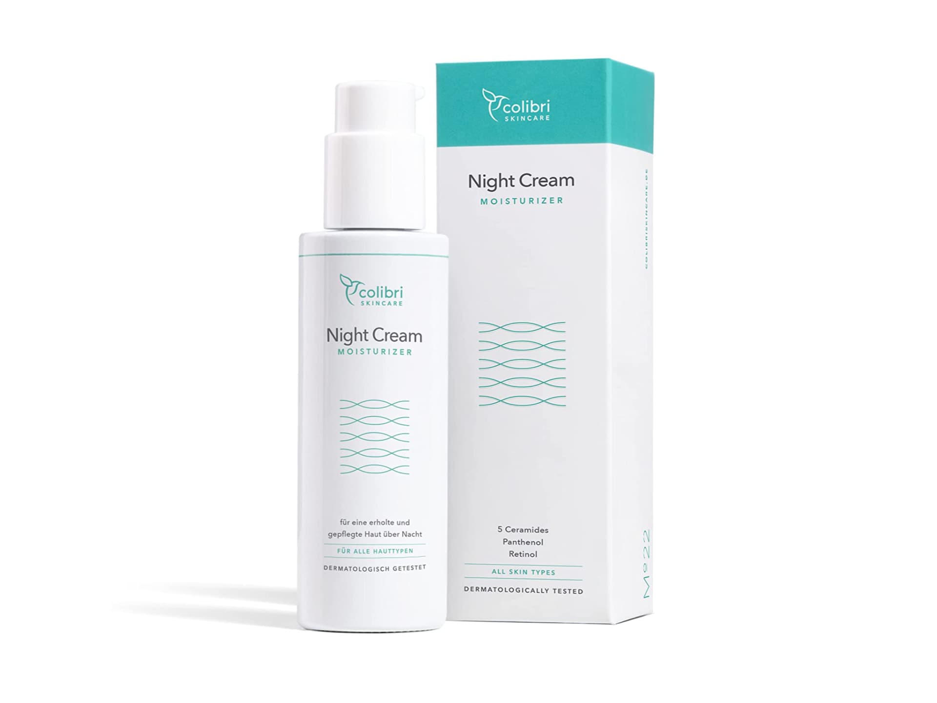 Nachtpflege von colibri skincare