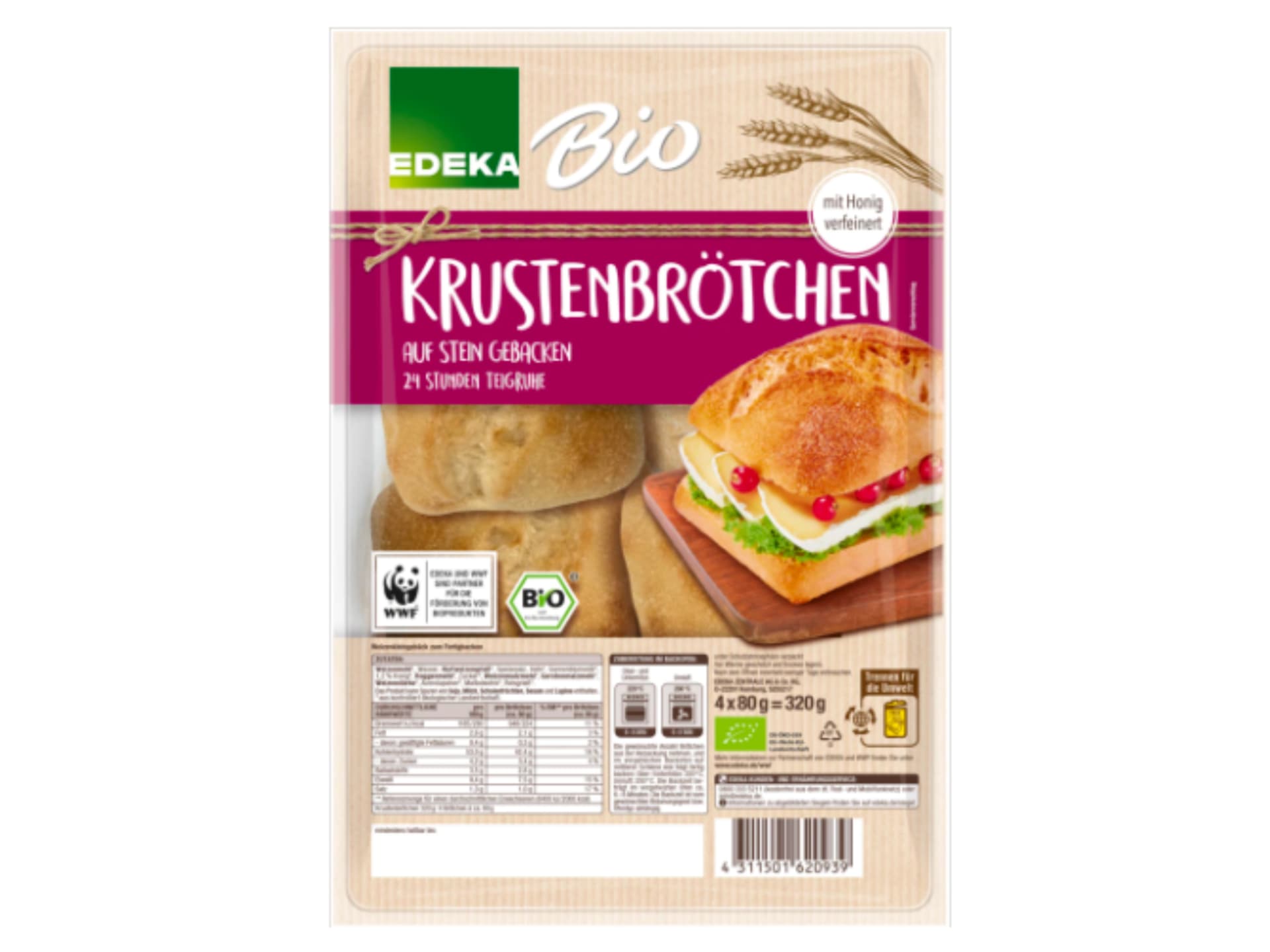 Aufbackbrötchen Öko-TEst