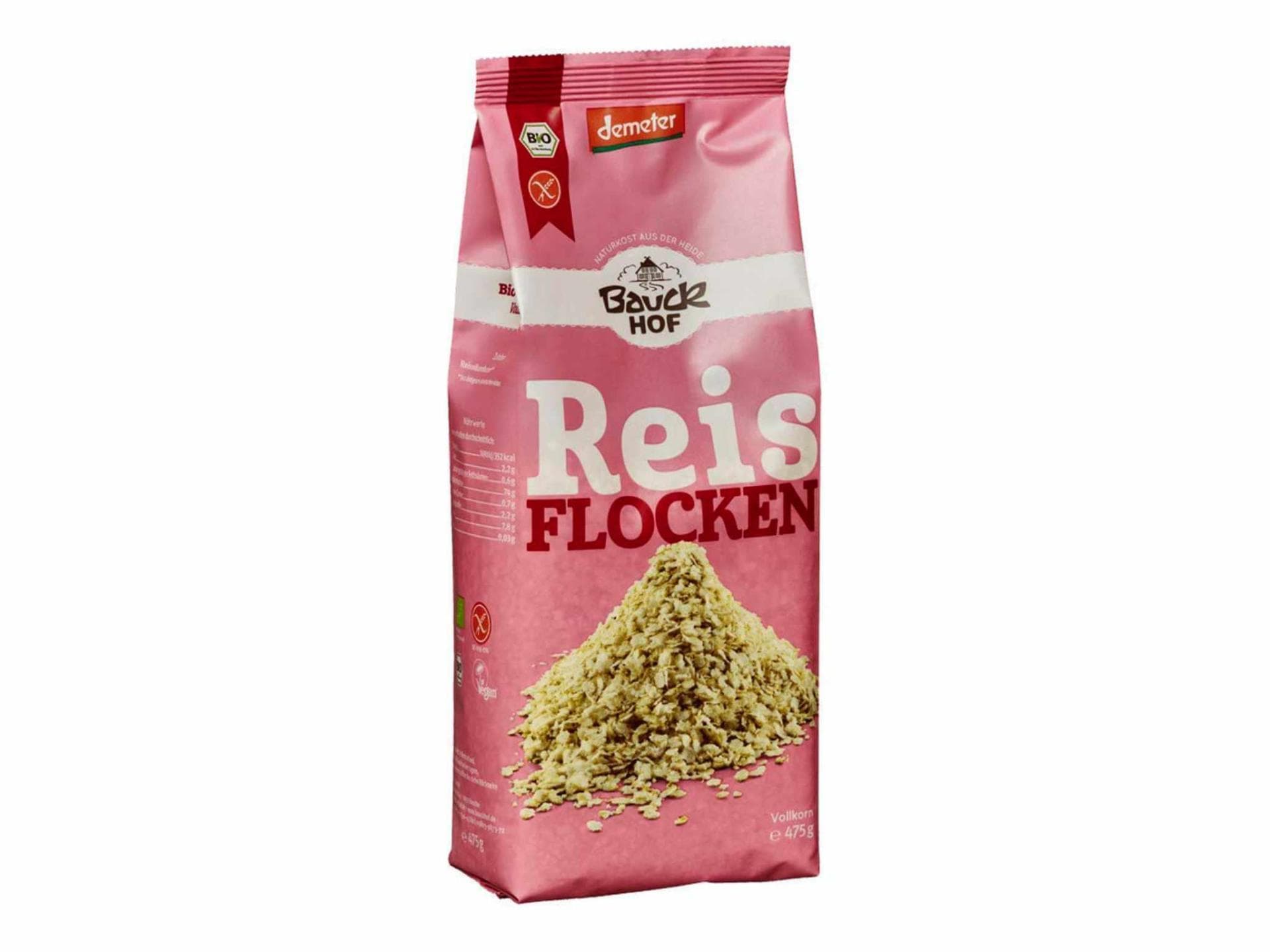 Reisflocken Vollkorn glutenfrei Demeter