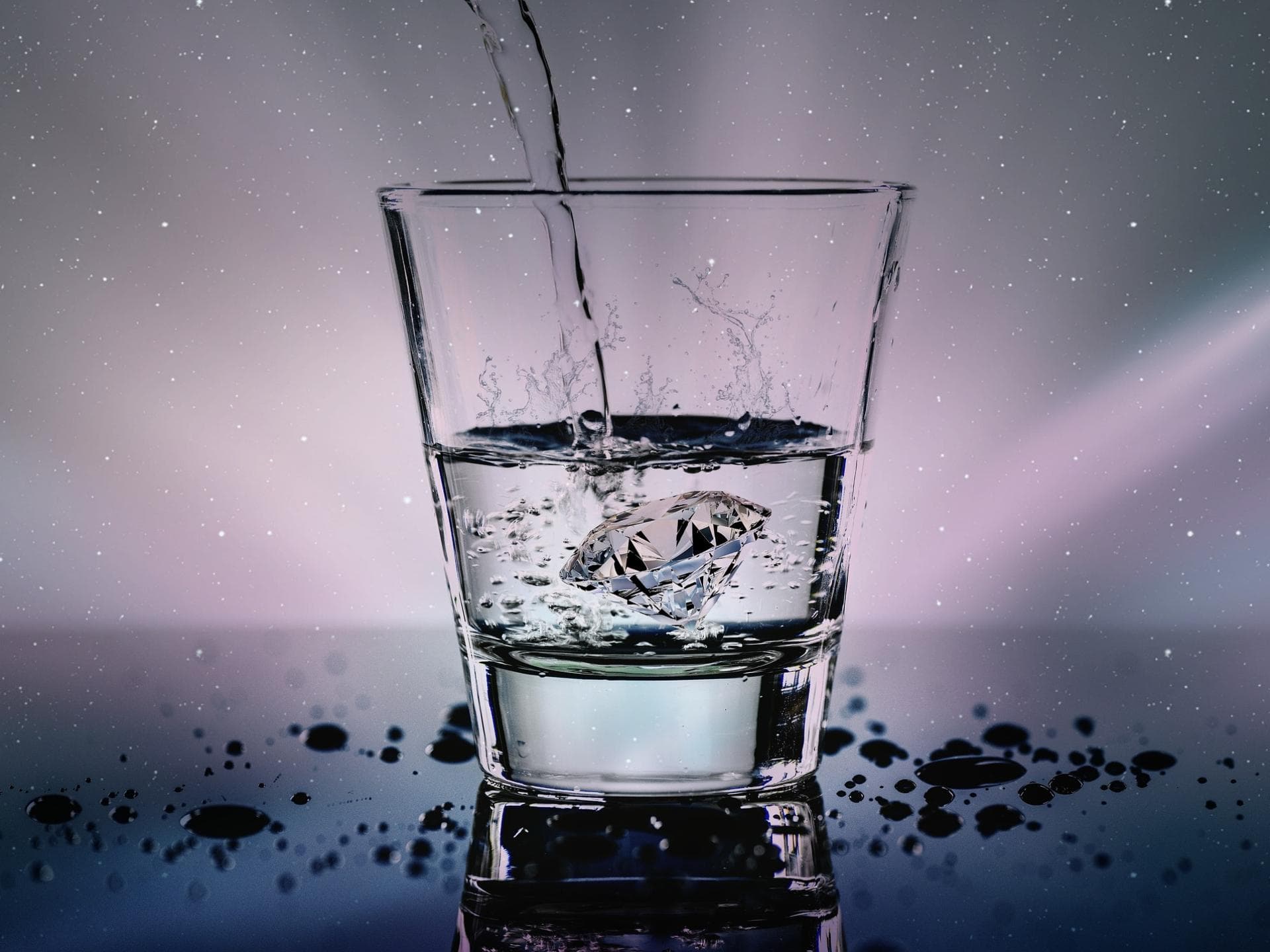 Glas Wasser