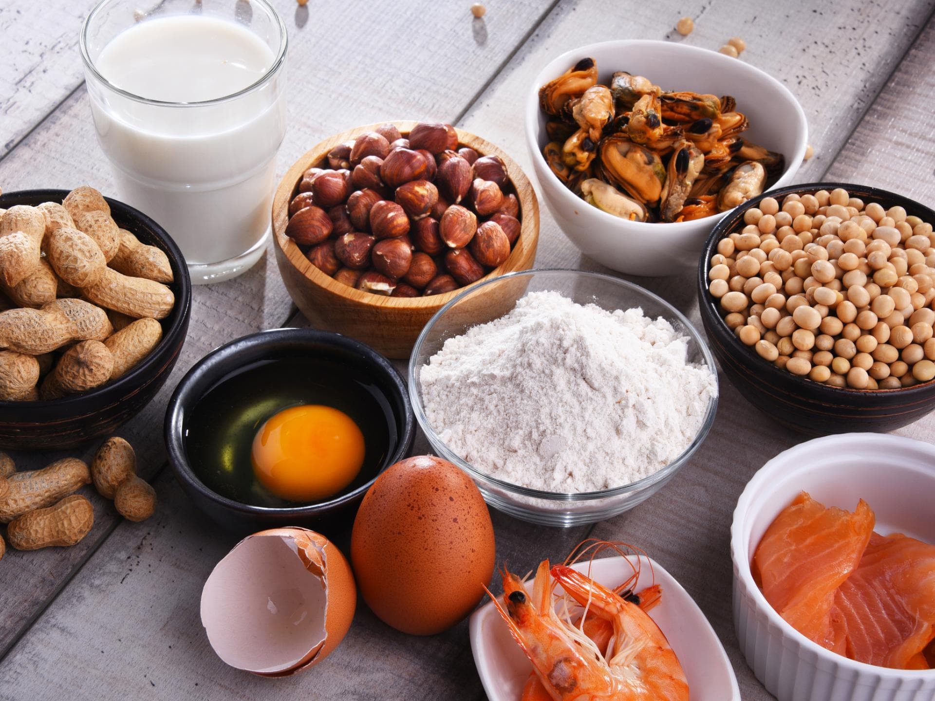 Typische Allergene bei Nahrungsmittelallergie