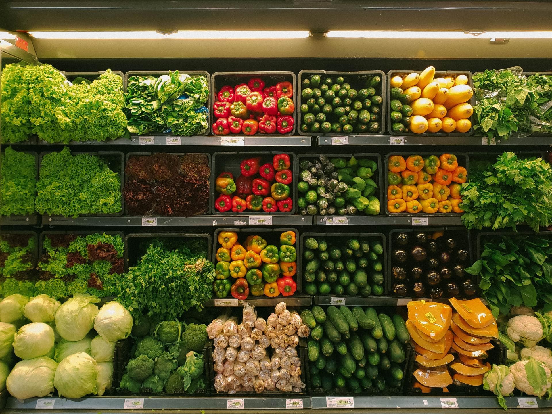 Gemüse im Supermarkt