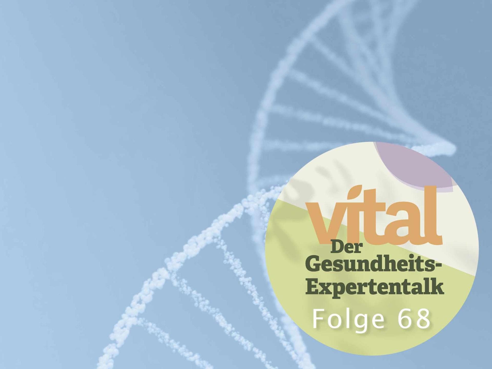 DNA-Strang auf blauem Untergrund