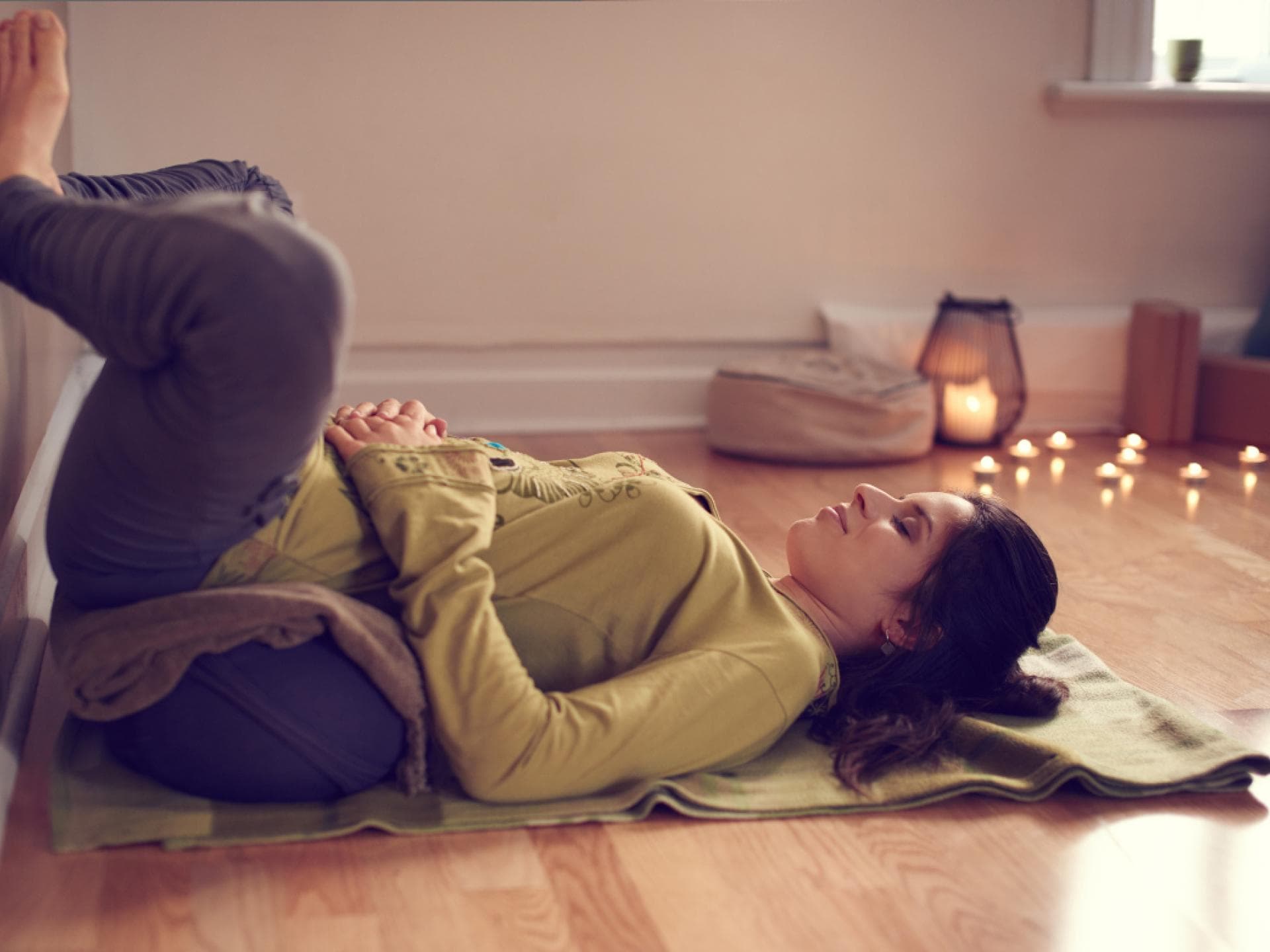 Yoga an der Wand Yoga an der Wand