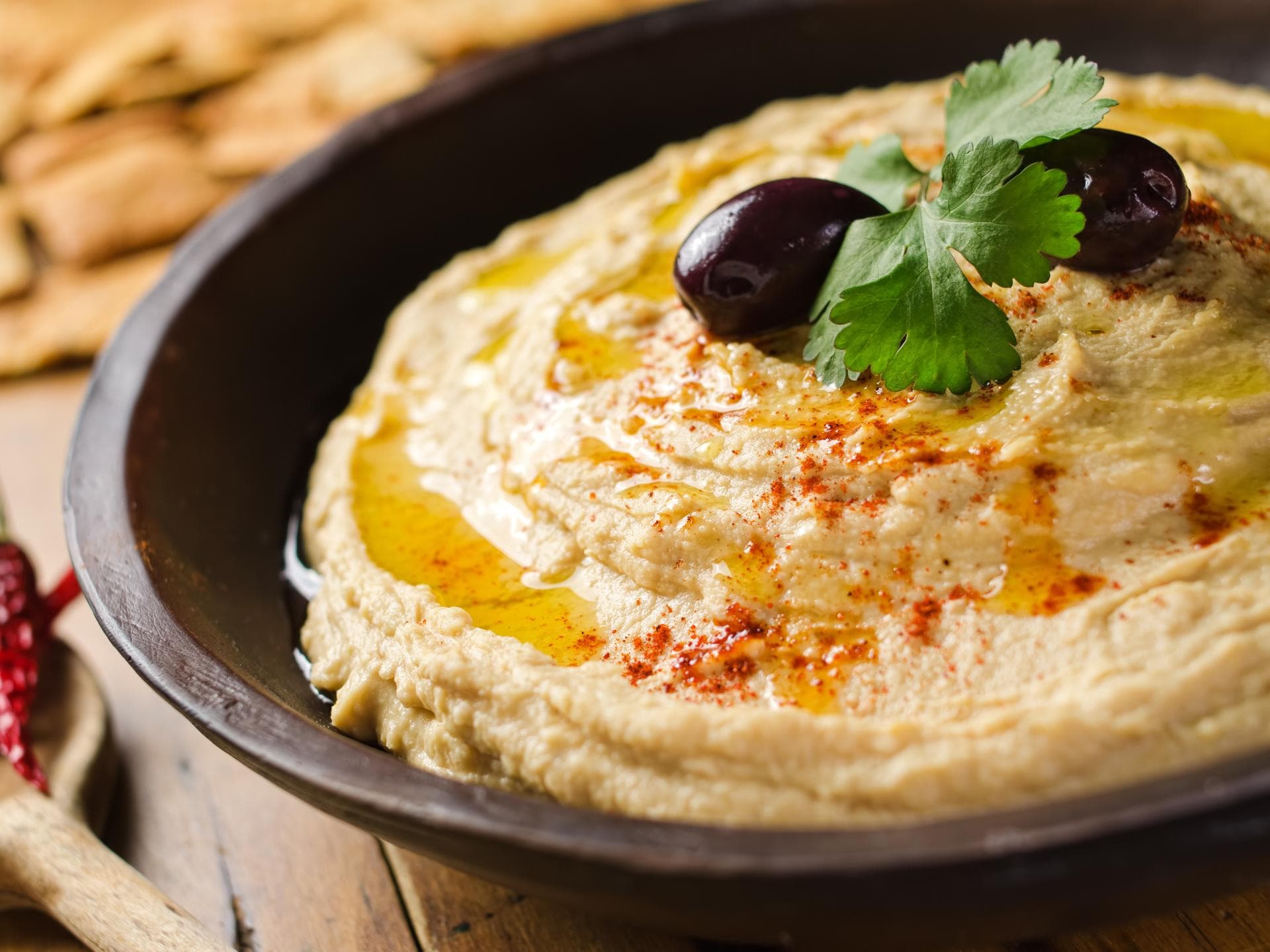 Hummus in einer Schüssel