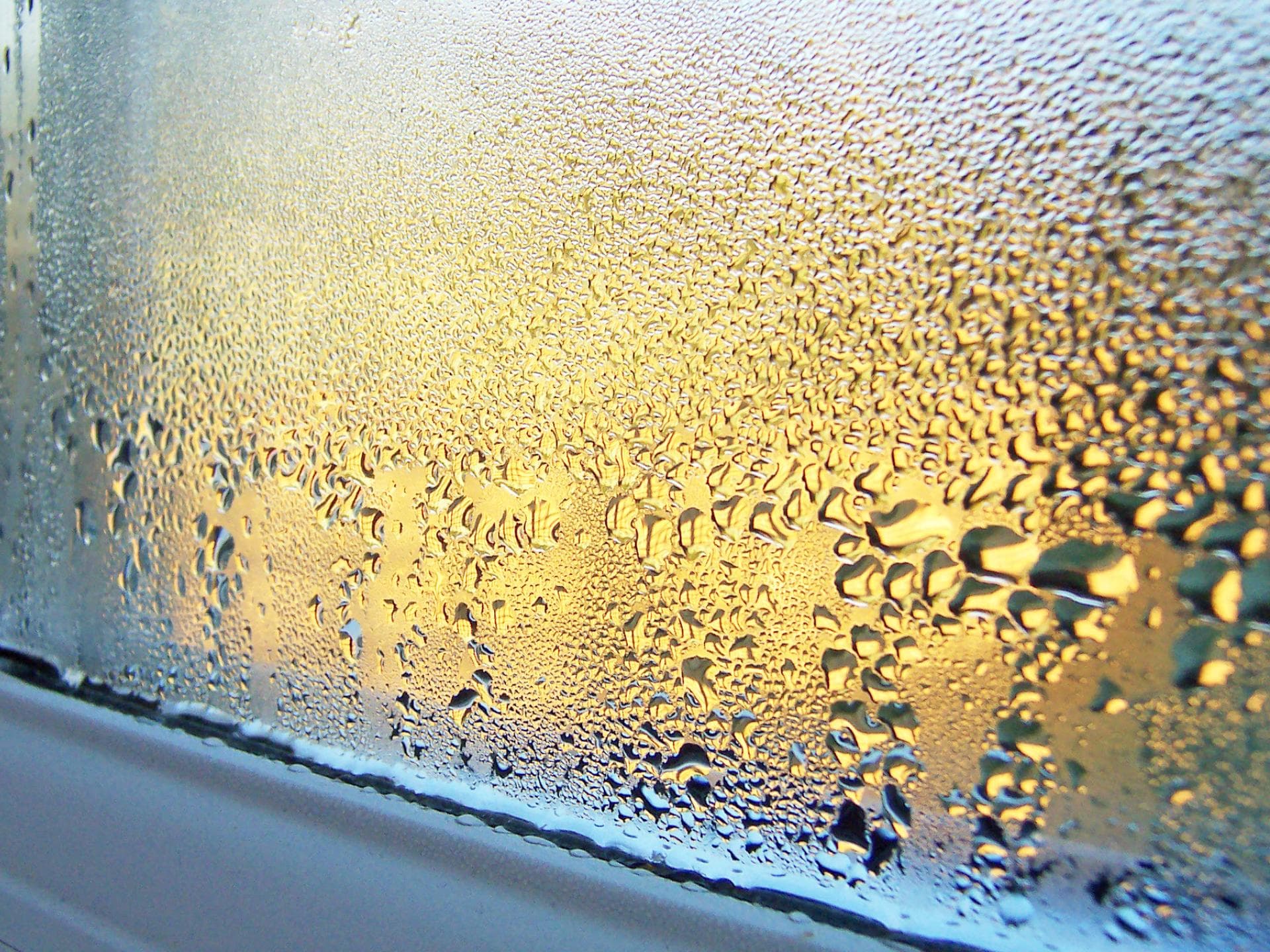 Kondenswasser am Fenster