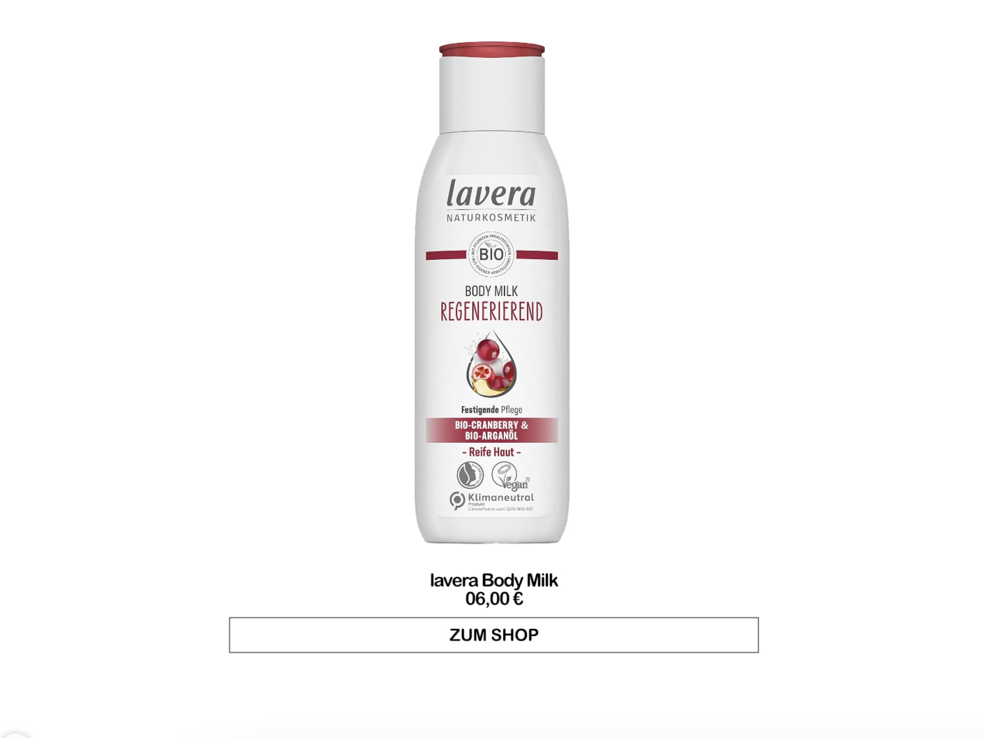 lavera Body Milk Regenerierend