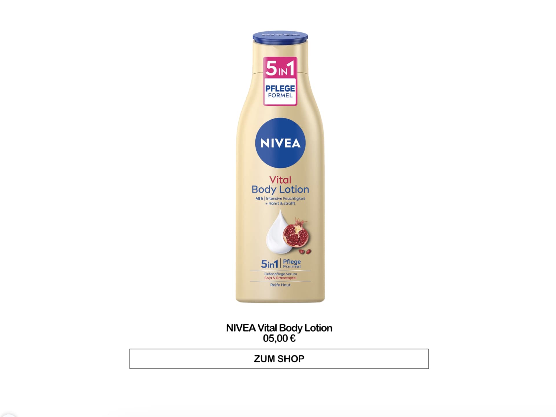 Nivea Vital Körper Lotion