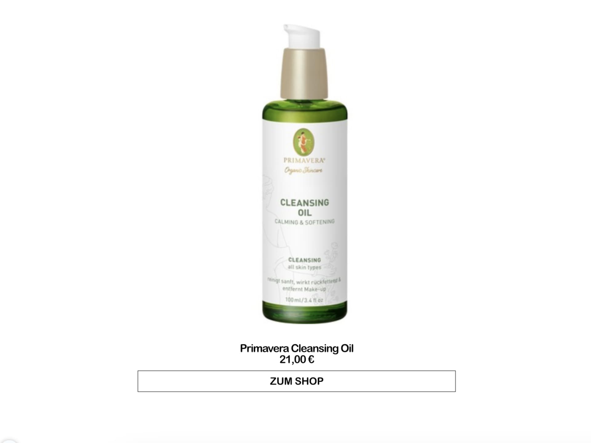 Primavera Cleansing Oil