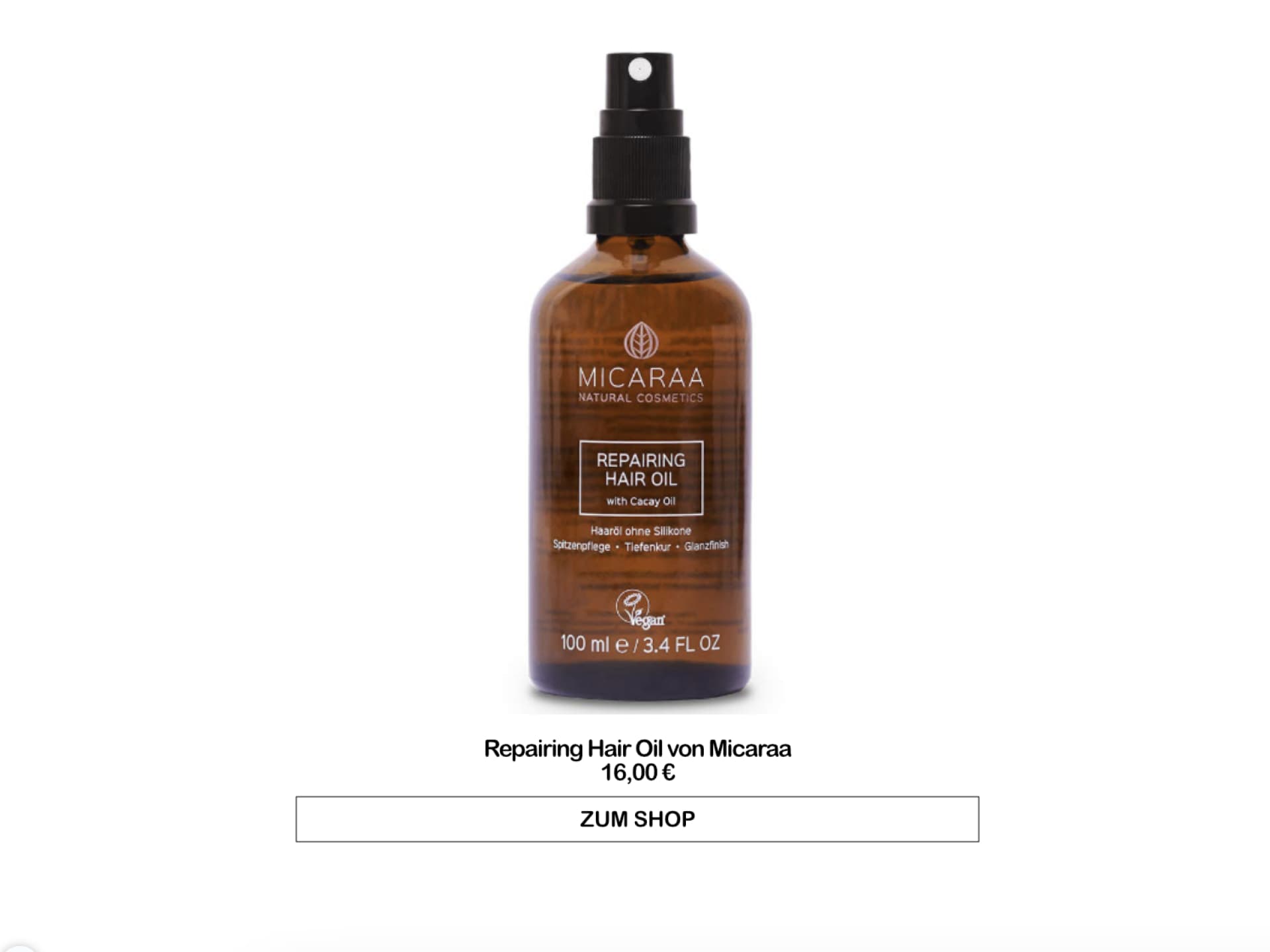 Repairing Hair Oil von Micaraa