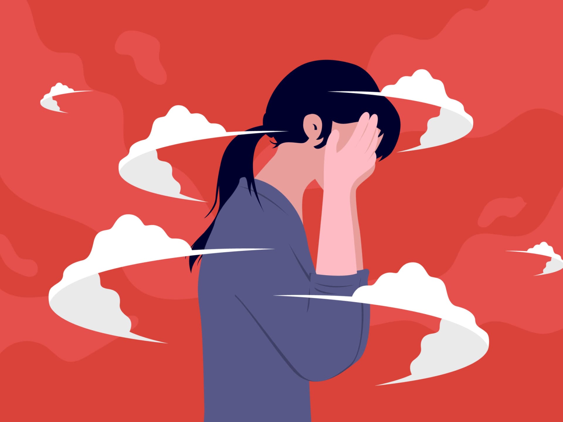 Die agitierte Depression ist durch innere Unruhe und Rastlosigkeit gekennzeichnet ist.
