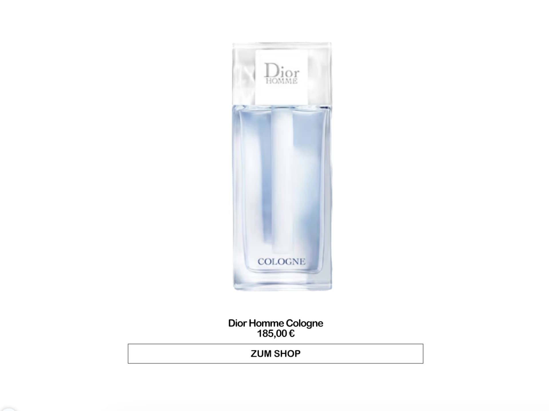 Dior Homme Cologne