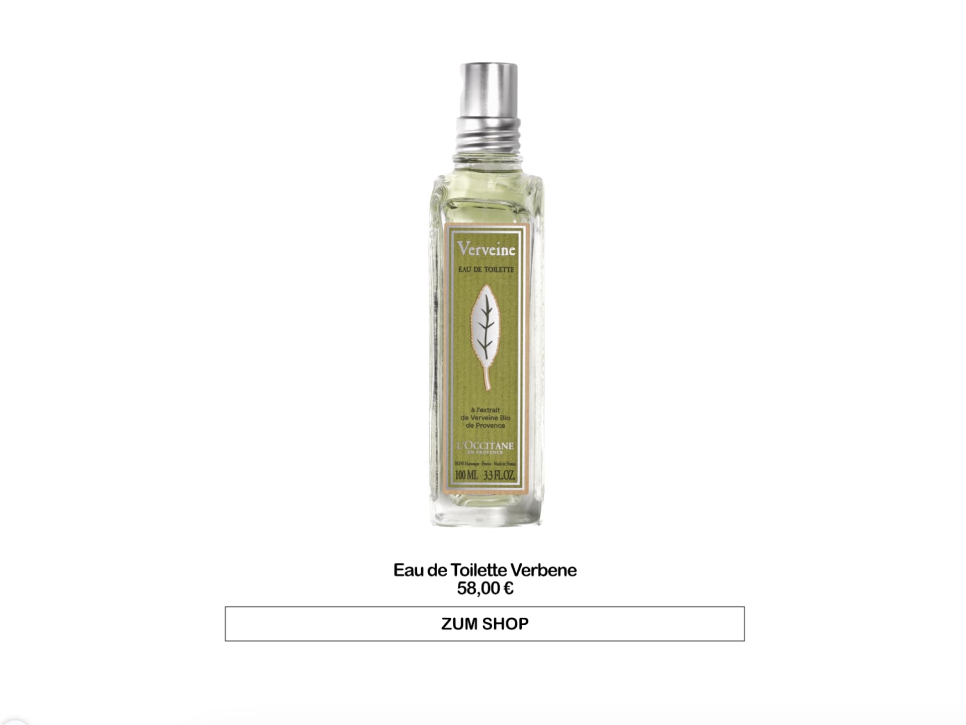 Eau de Toilette Verbene