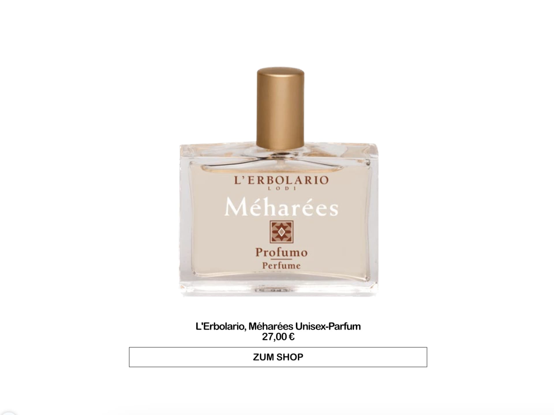 L'Erbolario, Méharées Unisex-Parfum