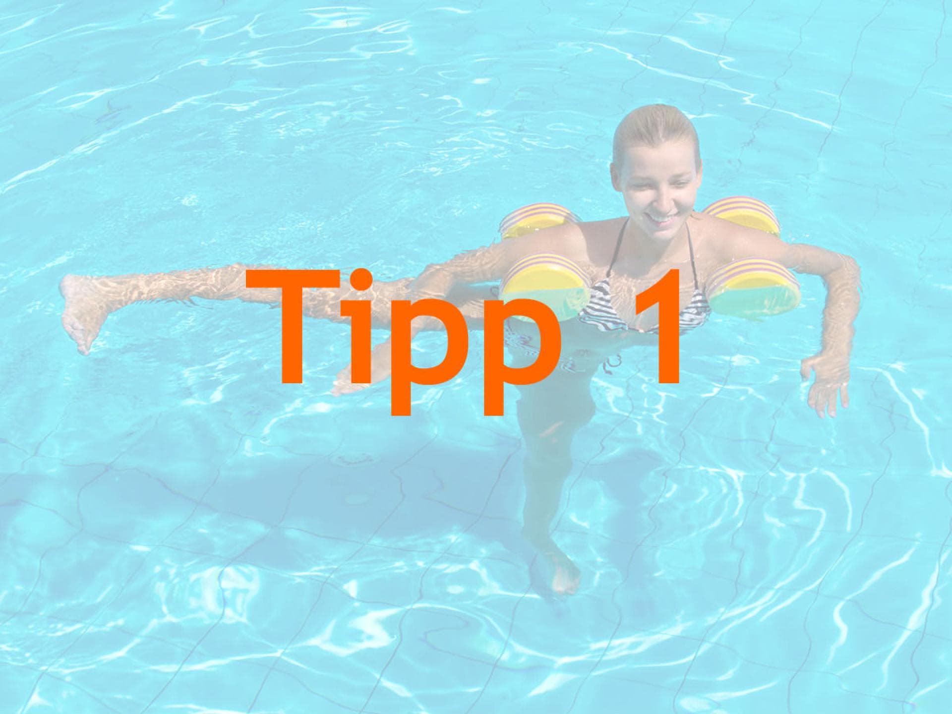 Fünf Übungen für Aquafitness